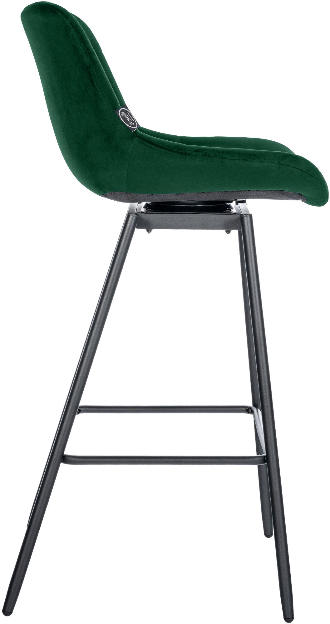 Taburete de Bar Weston Giratorio 180 grados | Taburete Alto con Respaldo y Asiento Acolchado