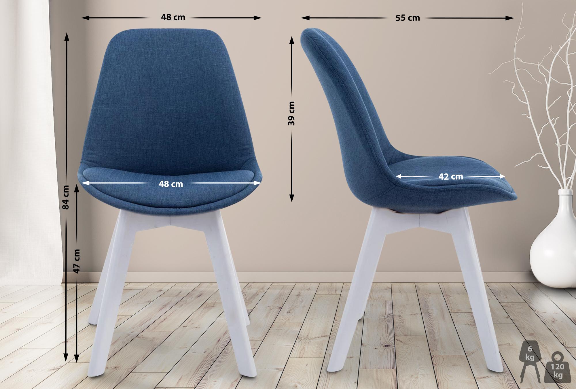 Silla De Comedor Borneo V2 En Tela