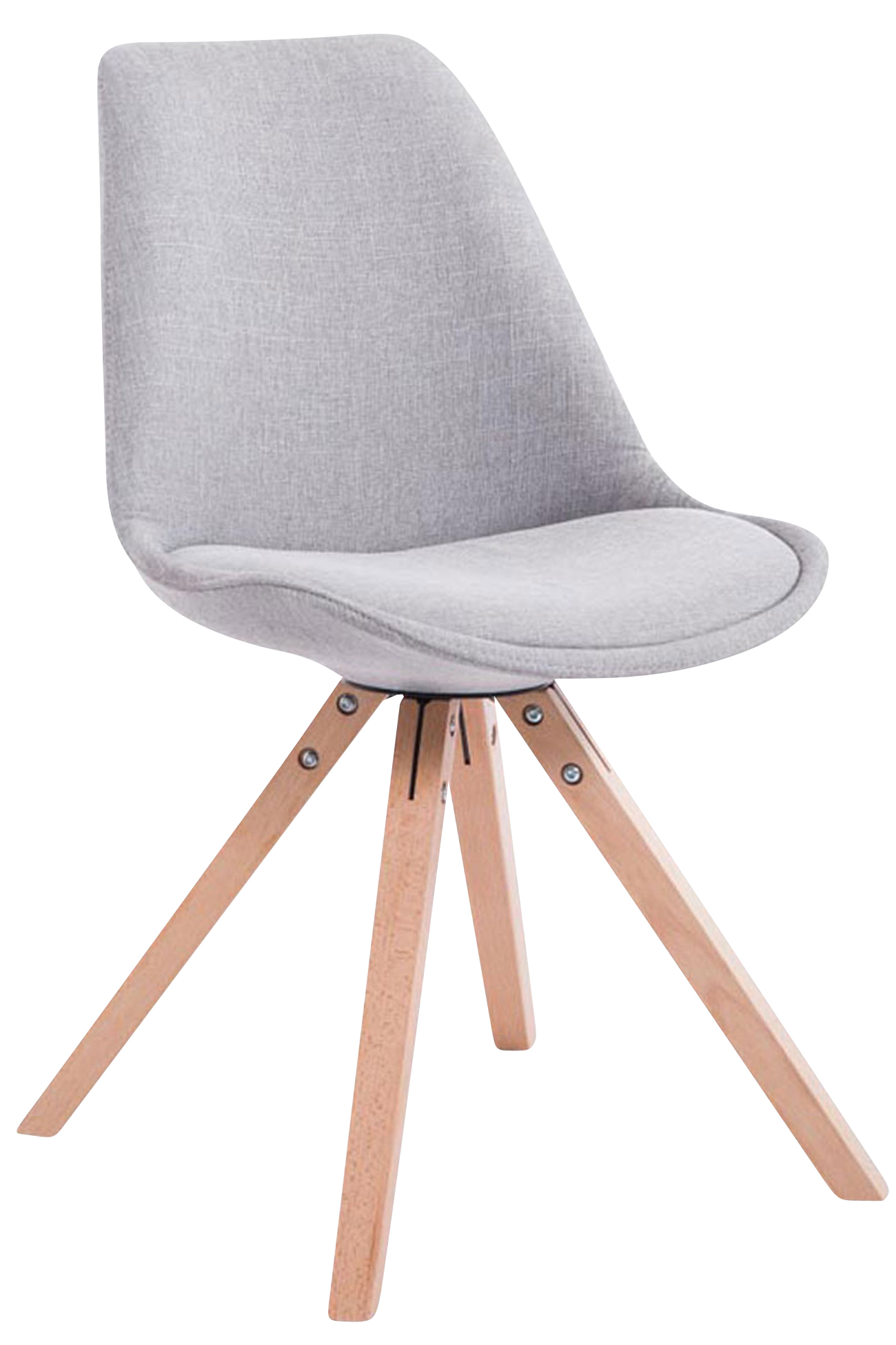 Pack de 4 sillas de comedor Toulouse Square en tela