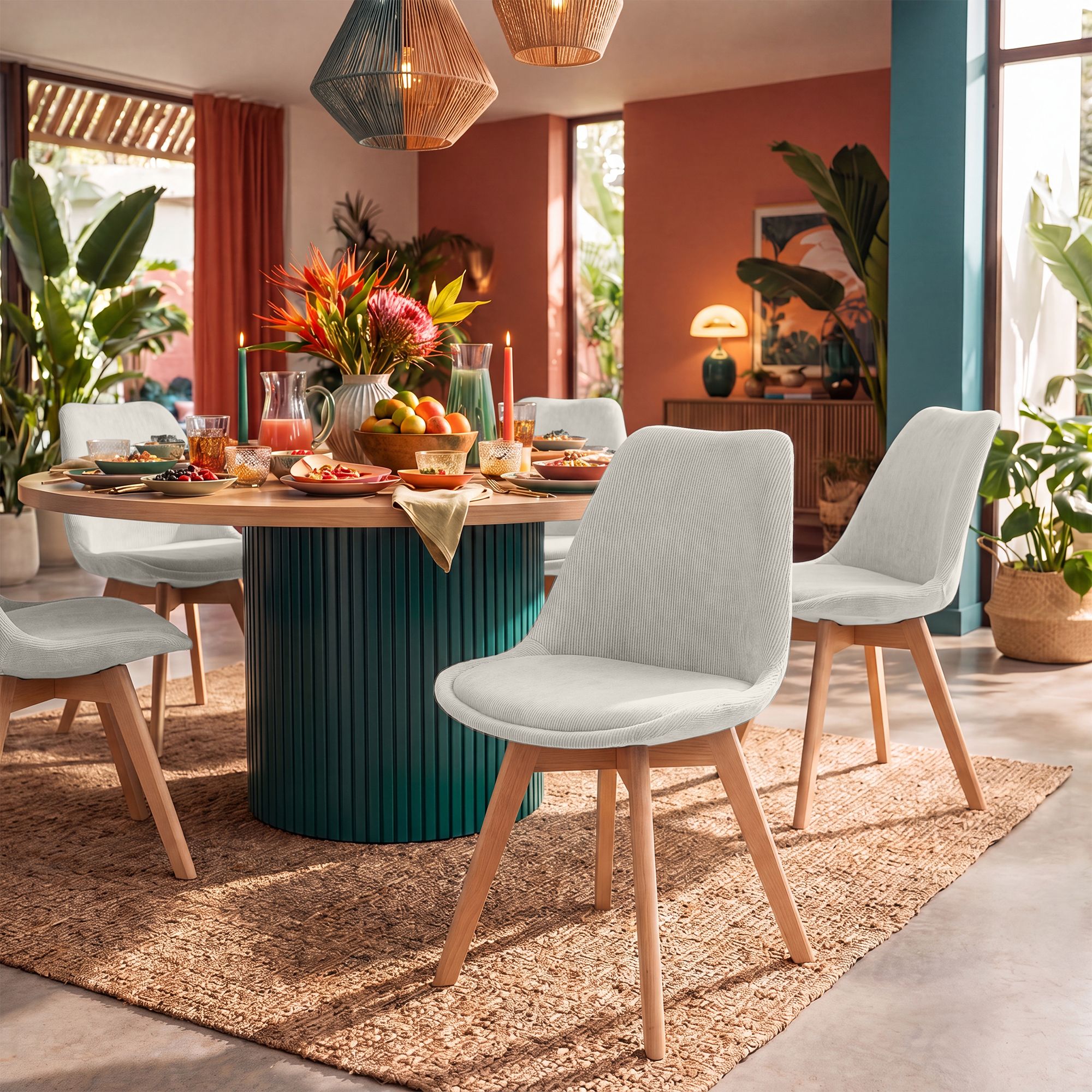 Silla de comedor Linares elegante, cómoda y fácil de limpiar Ideal para tu hogar
