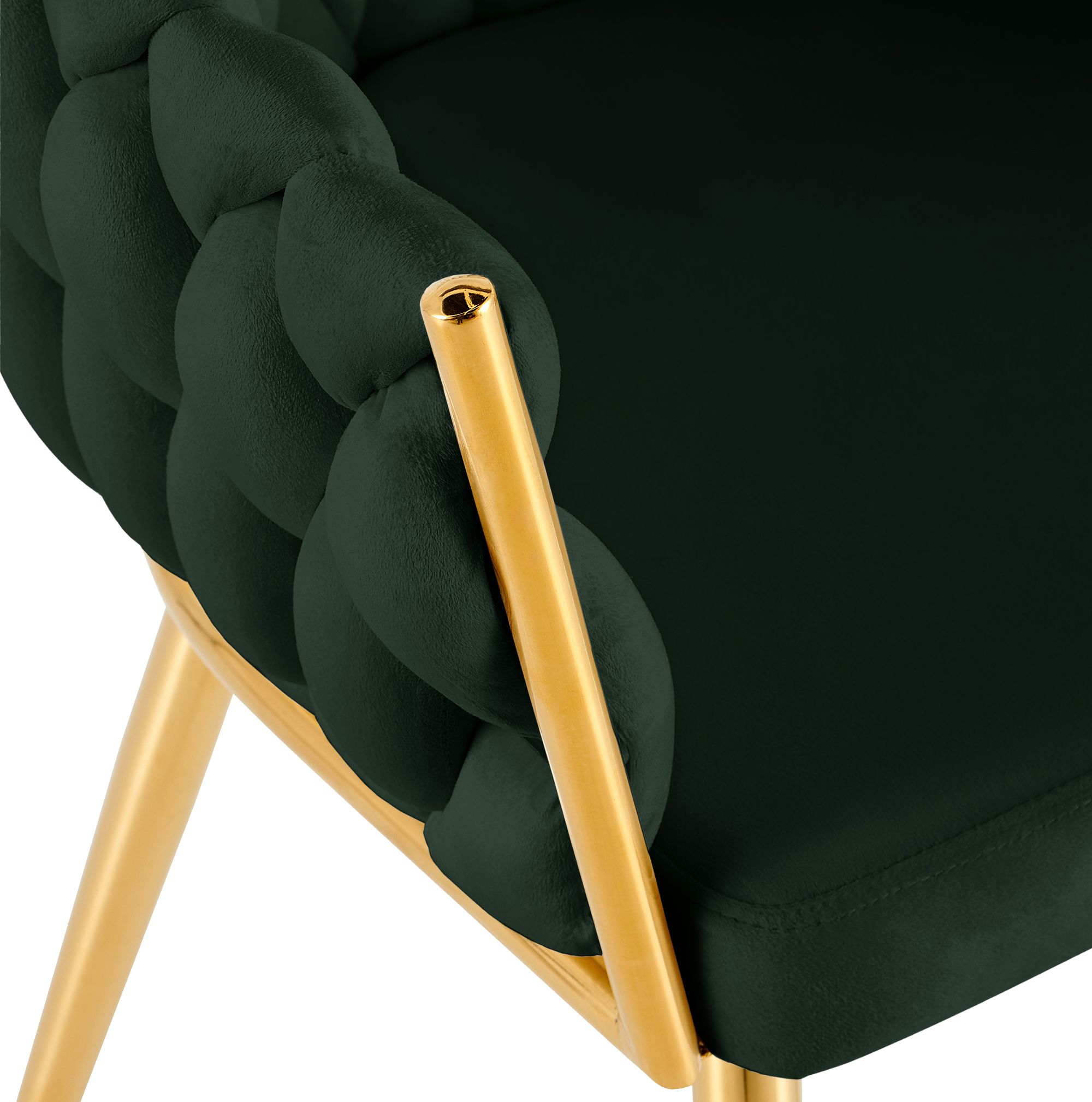 Silla de comedor Molise terciopelo dorado elegante y cómoda para tu hogar