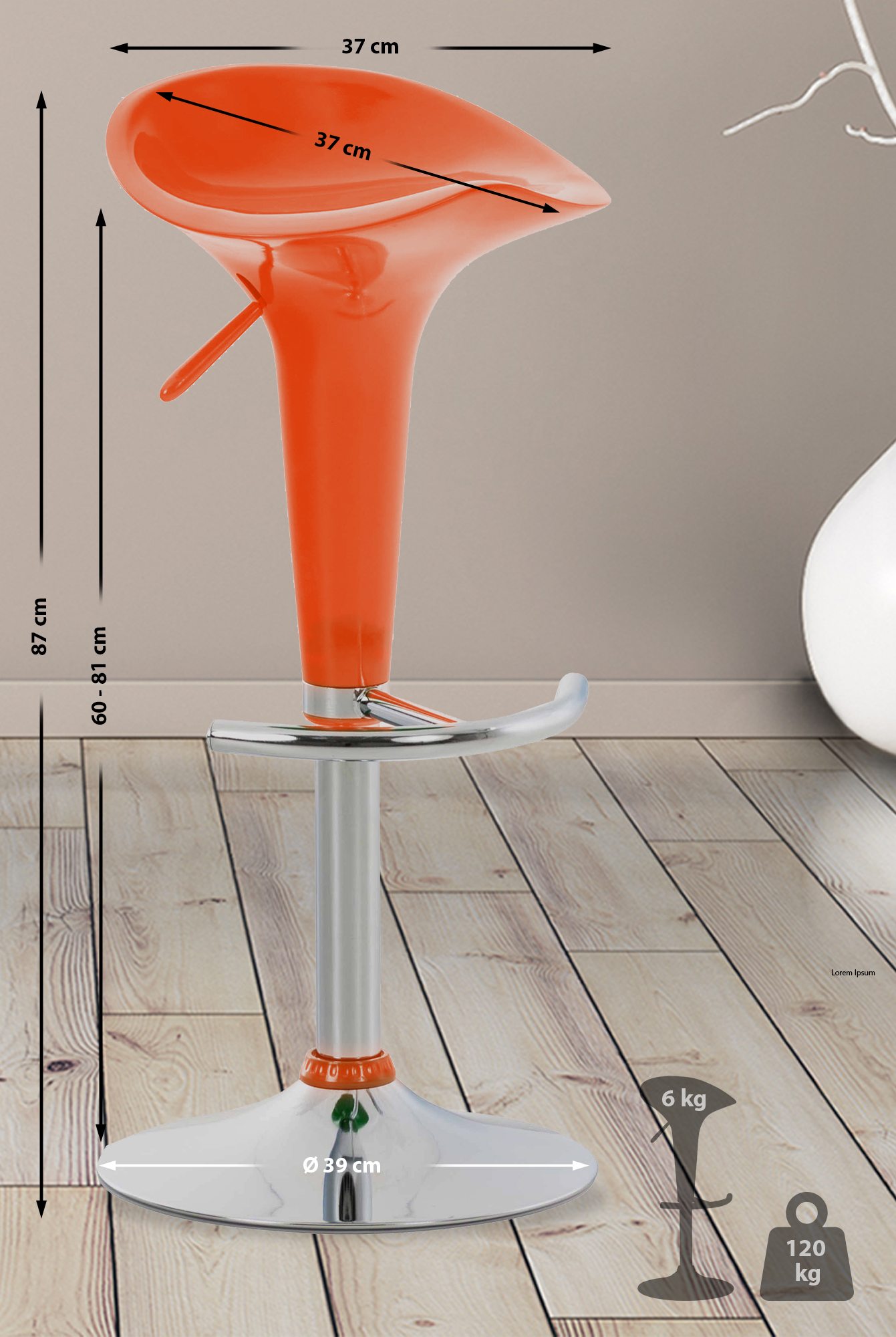 Taburete Saddle
