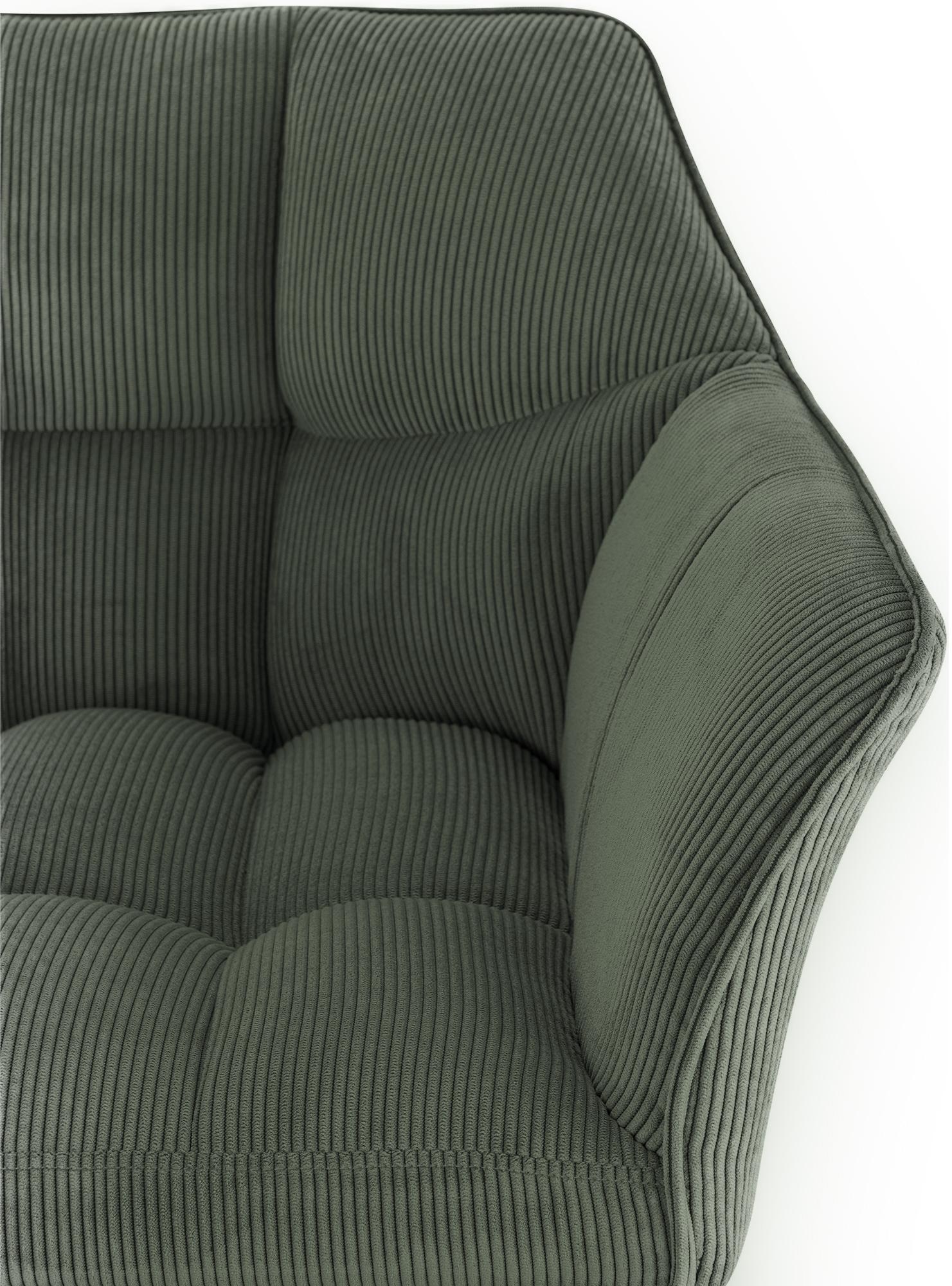 Taburete de bar Damaso Cord con base de cuatro patas