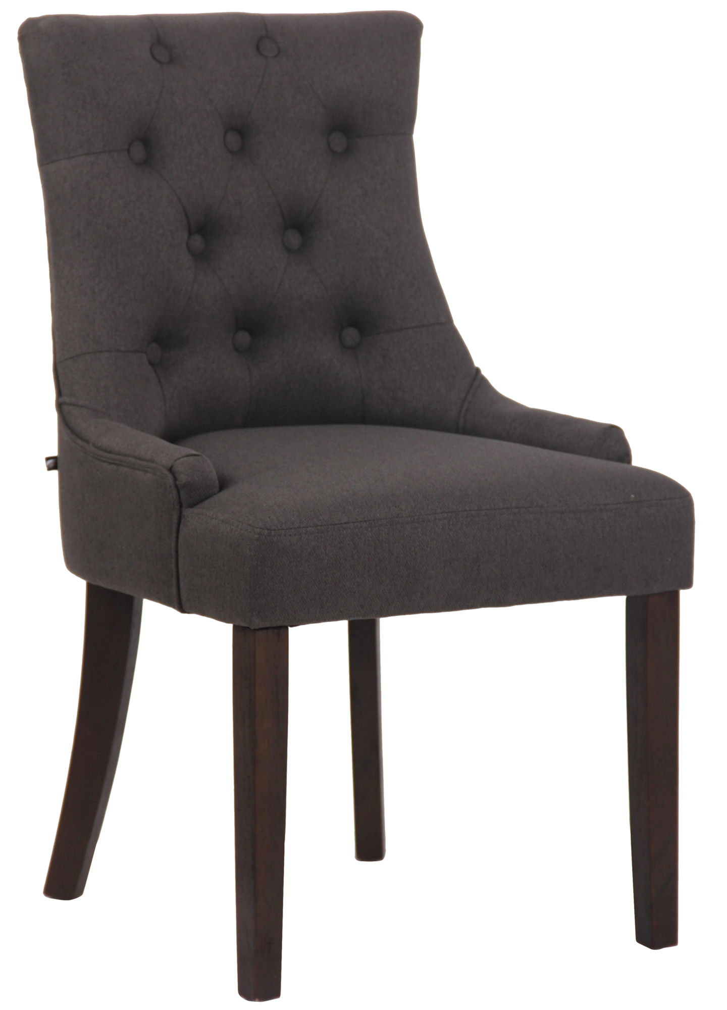 Silla De Comedor Inverness De Tela En Esltilo Chesterfield