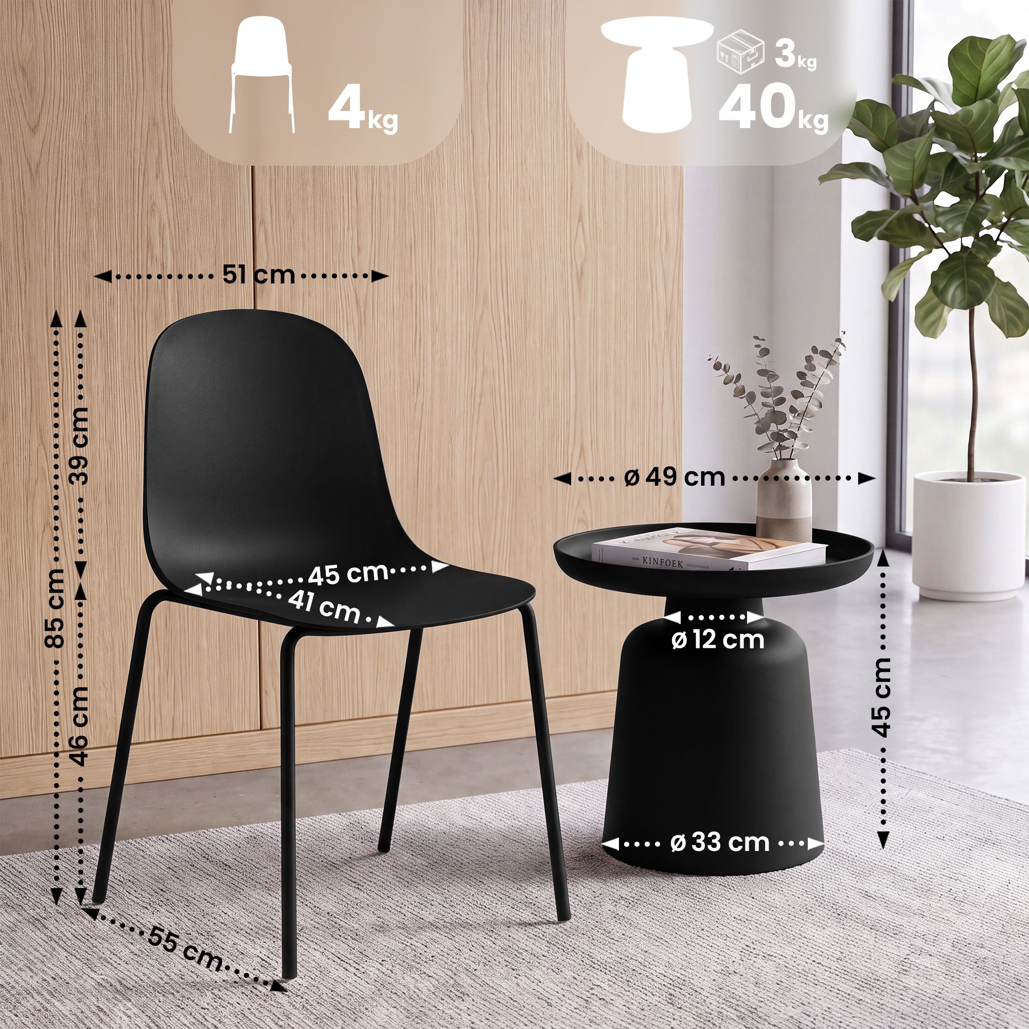 Conjunto de asientos Nilo 2 plazas