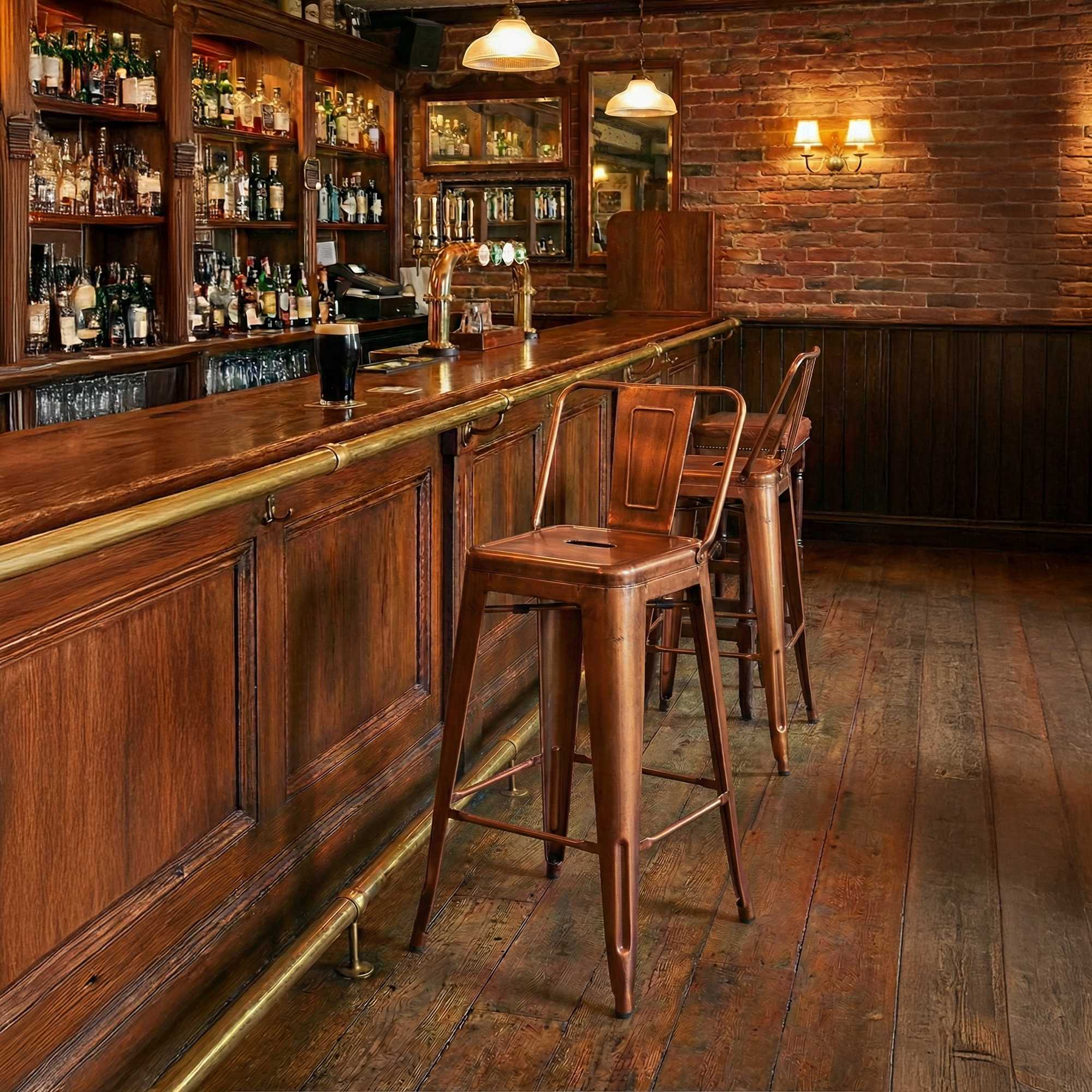 Juego de 4 taburetes de bar Mason