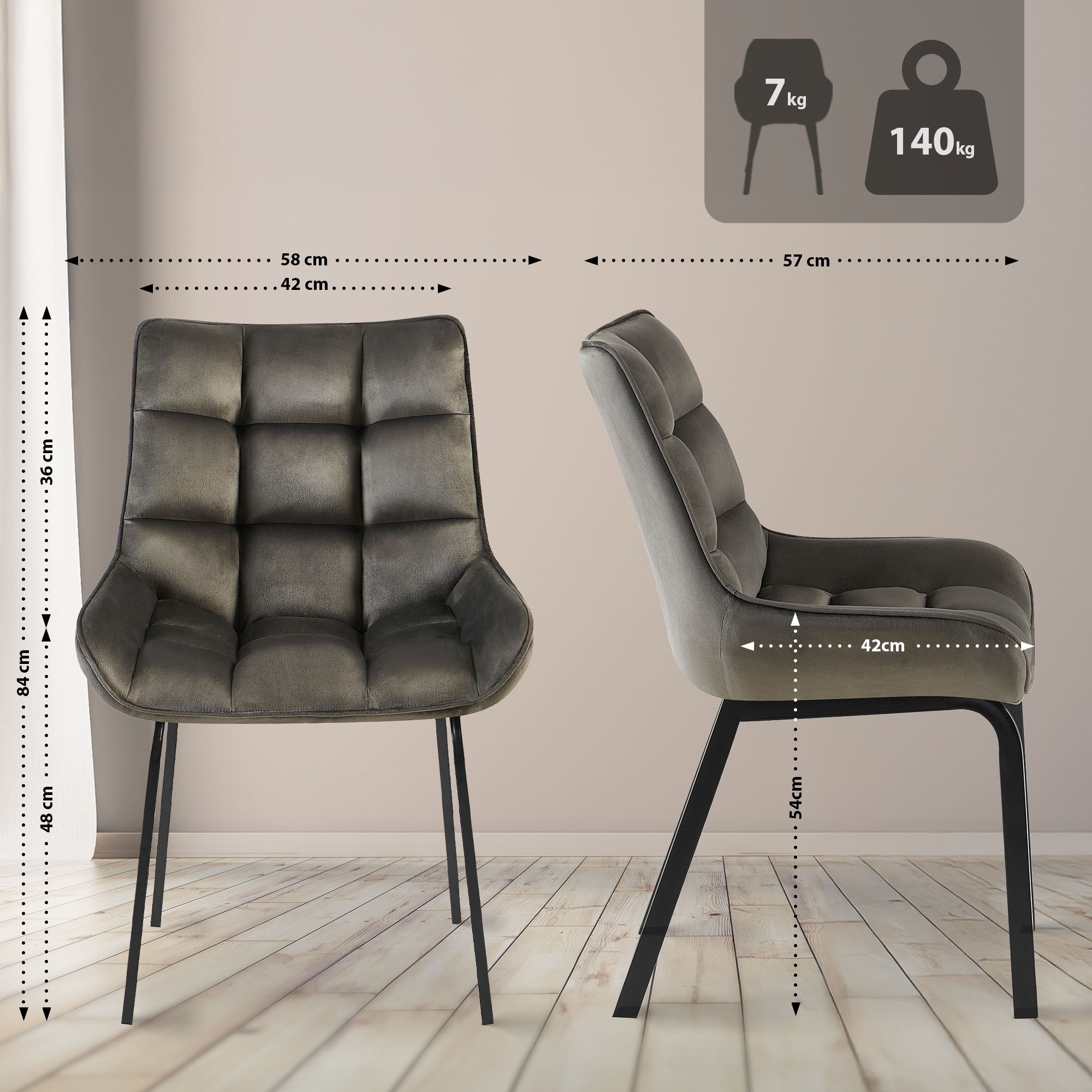 Silla de comedor Saranda