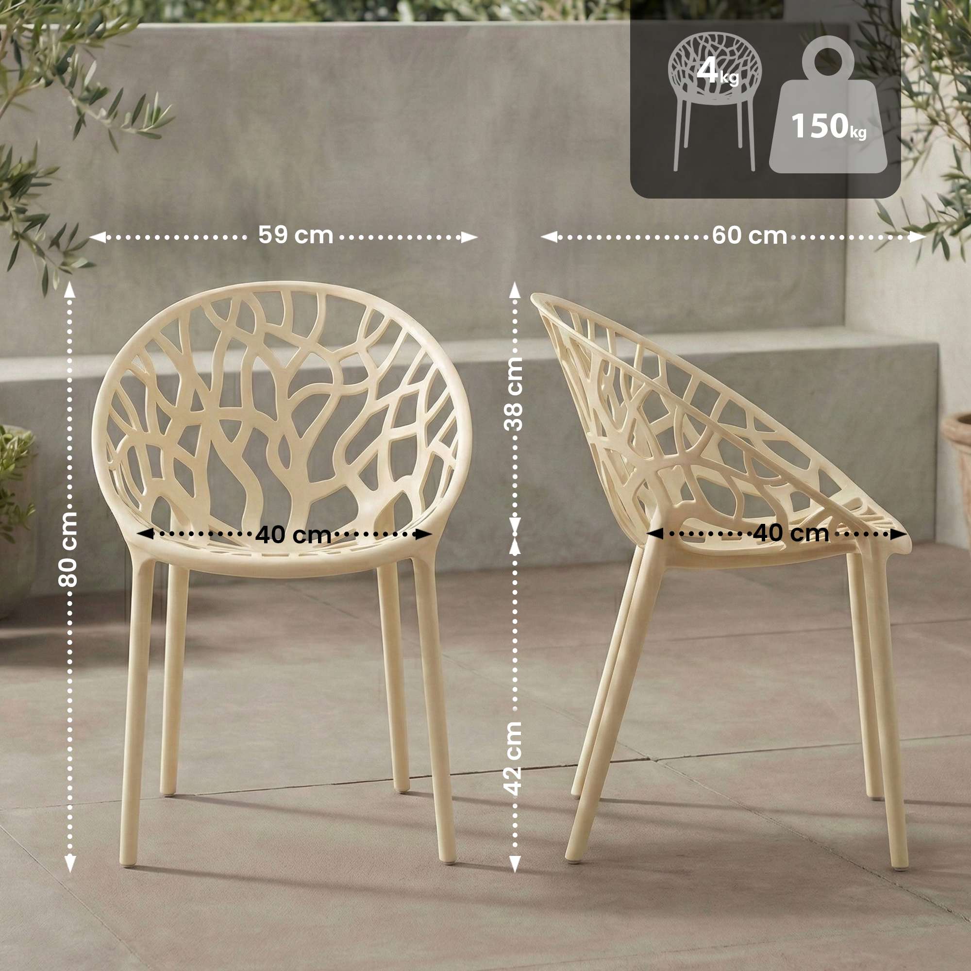 Silla de jardin Hope
