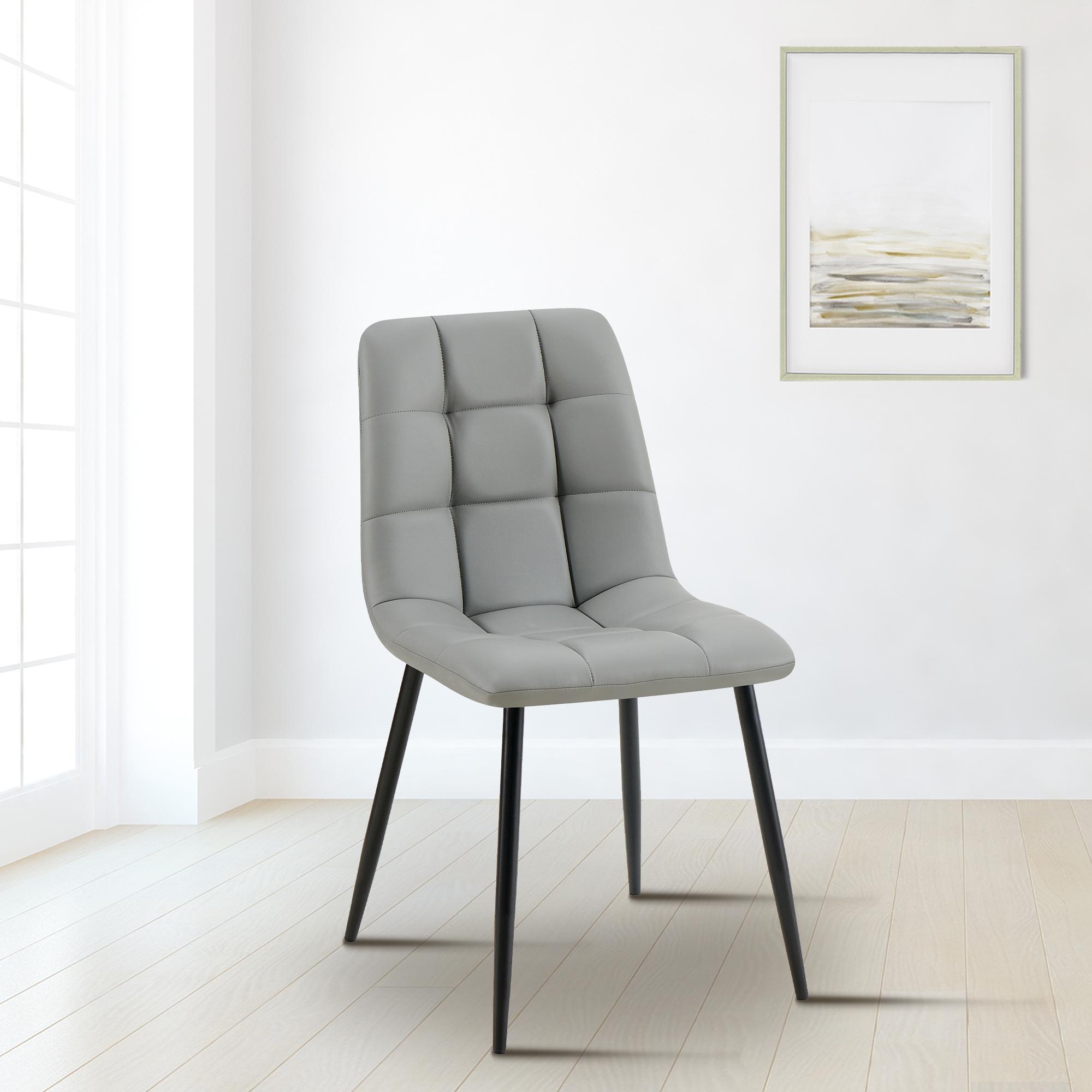 Silla de comedor Antibes tapizada en polipiel