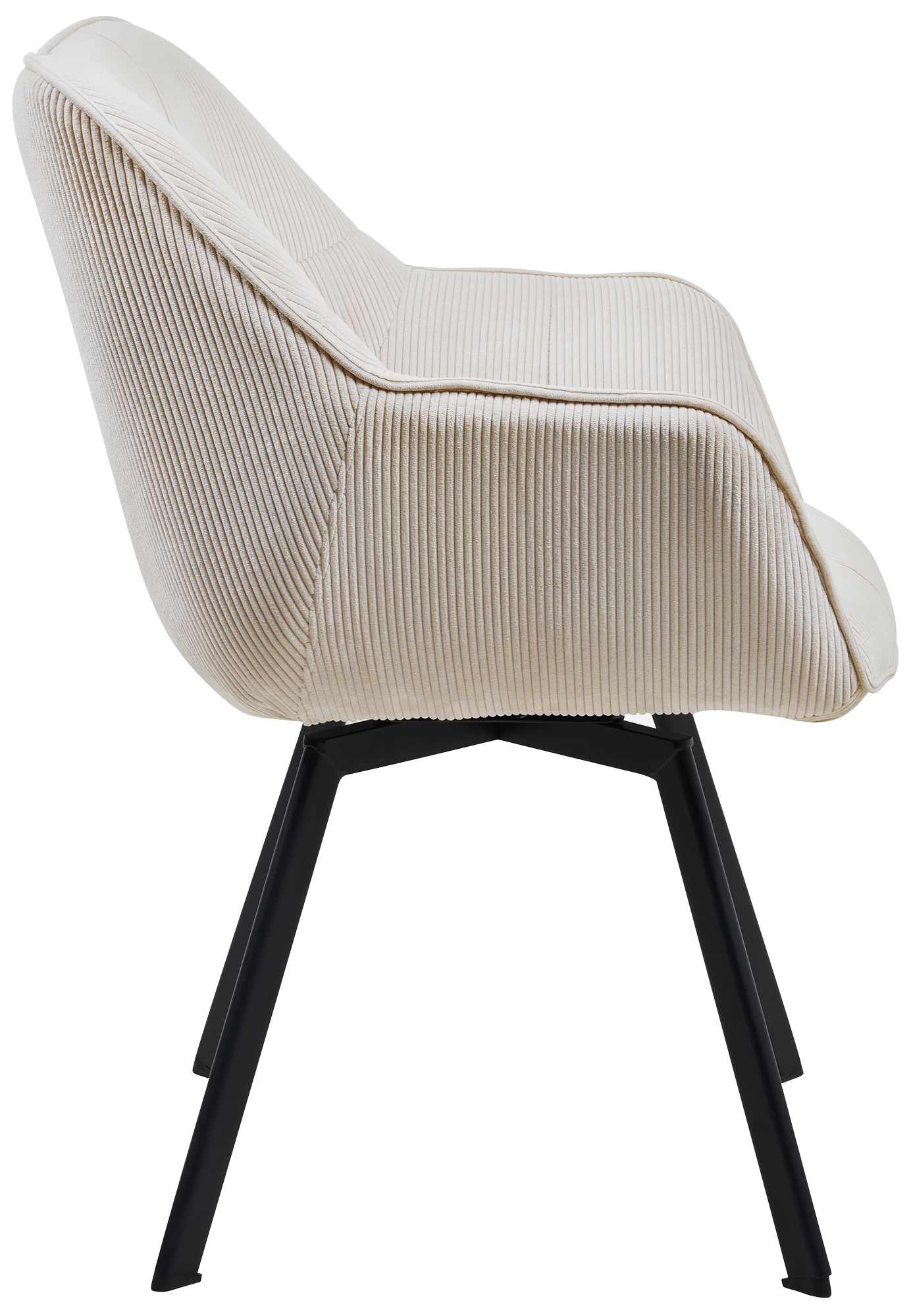 Silla de comedor Jordi con tapizado de pana