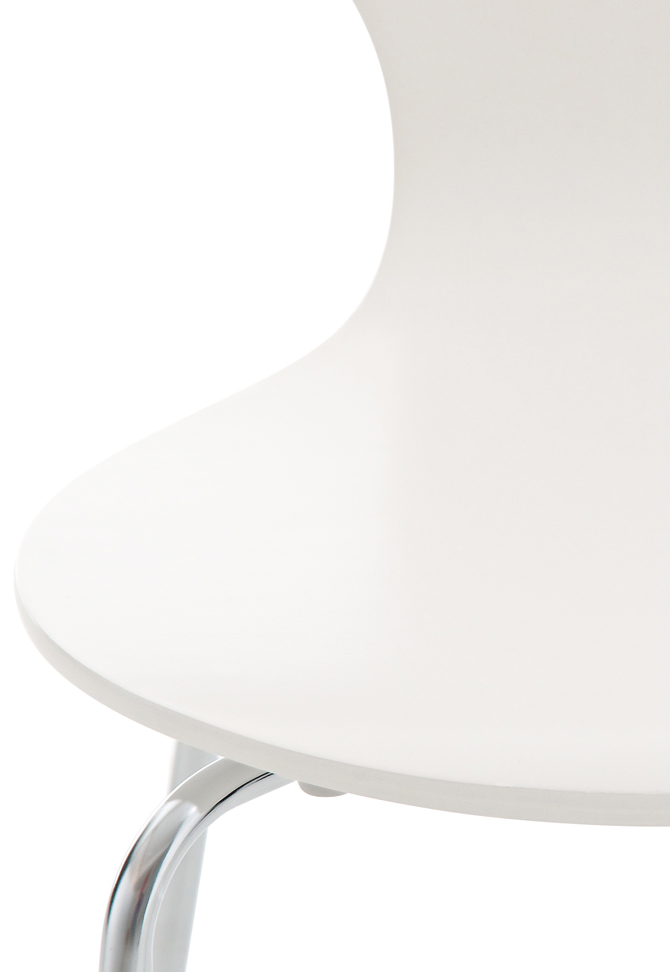 Silla De Comedor Apilable Diego Blanco