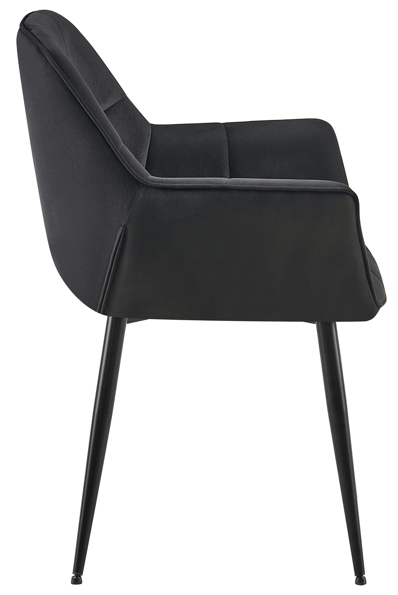 Set de 2 sillas de comedor Rosevilla en terciopelo