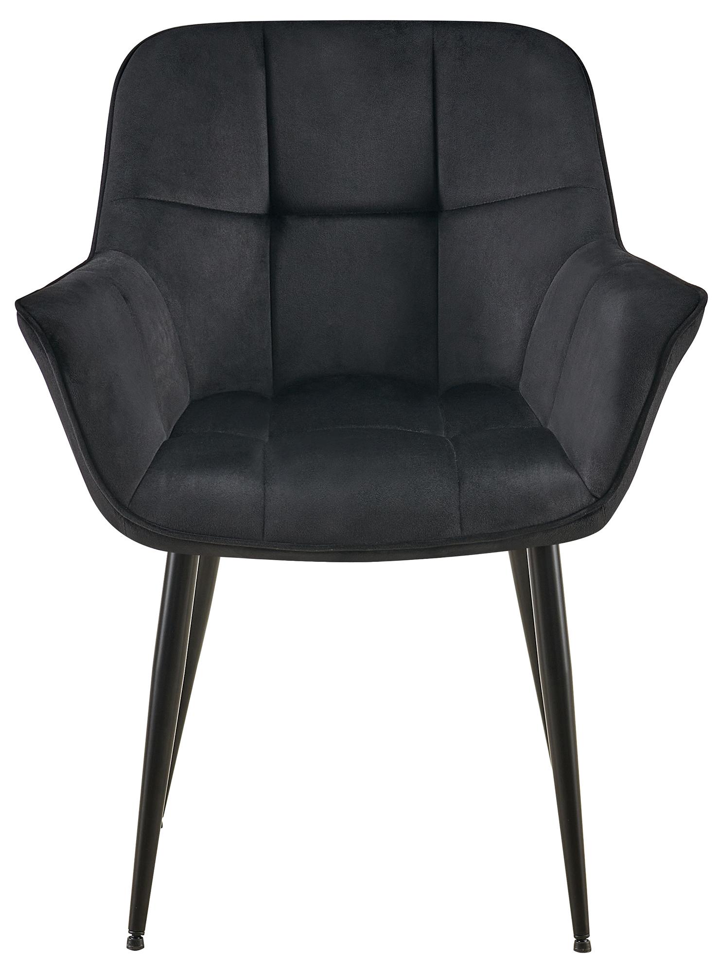 Silla de comedor Roseville en terciopelo