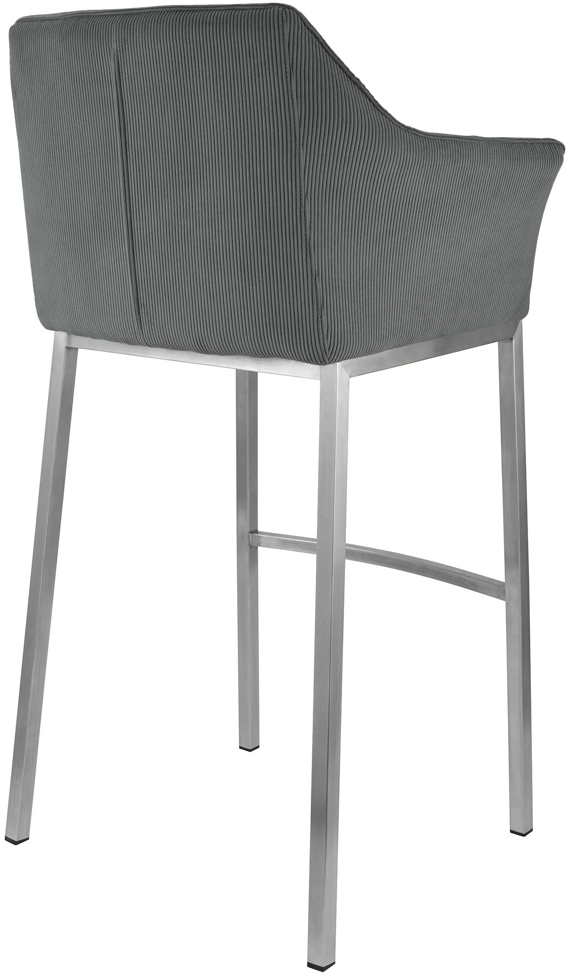 Taburete de bar Damaso Cord con base de cuatro patas