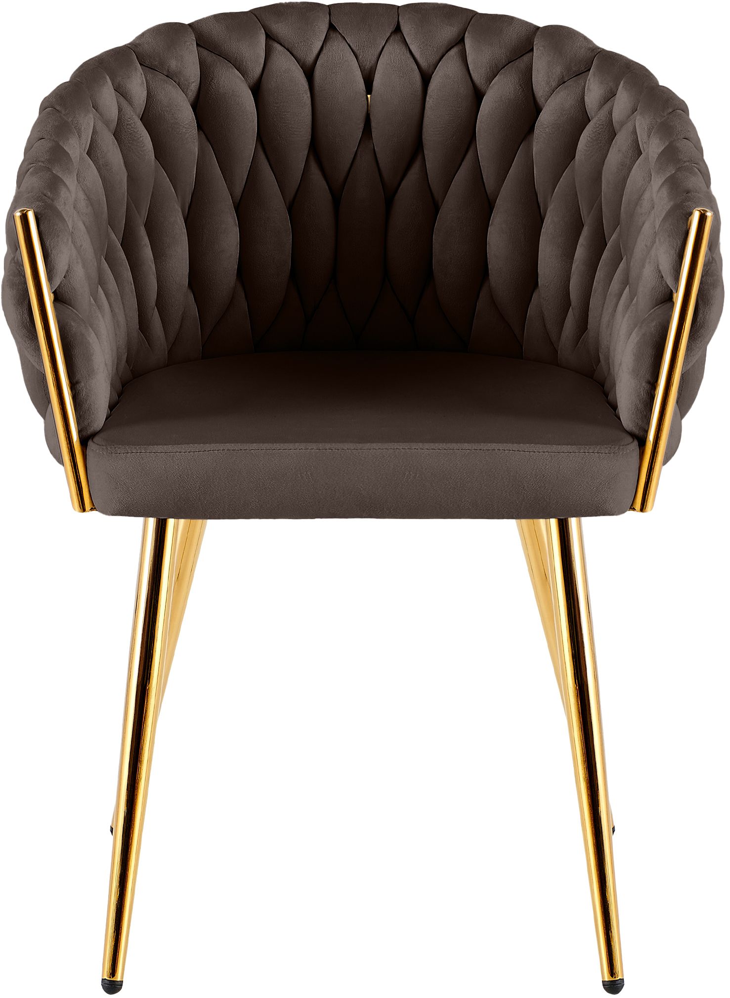 Silla de comedor Molise terciopelo dorado elegante y cómoda para tu hogar