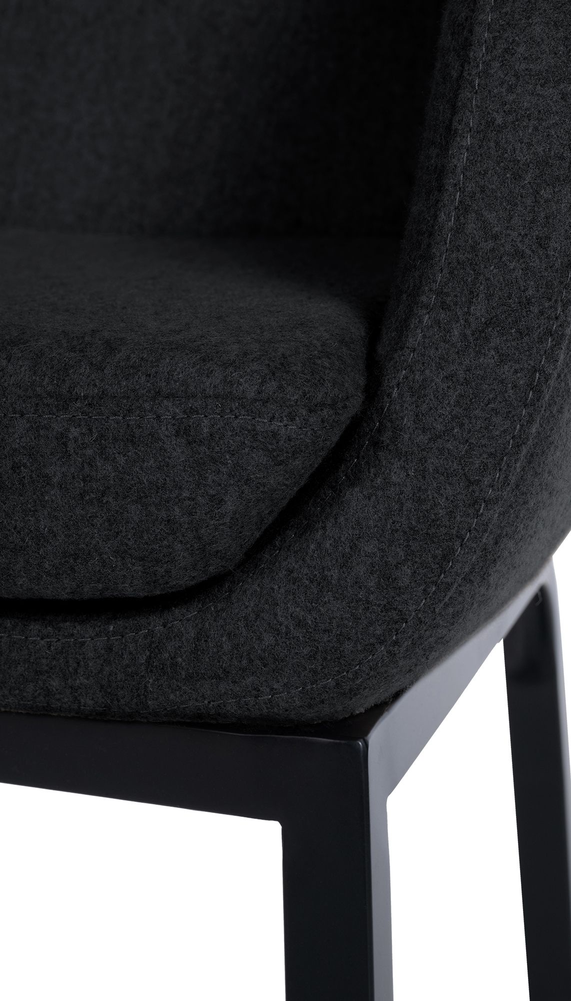 Taburete de bar Rockhill de fieltro