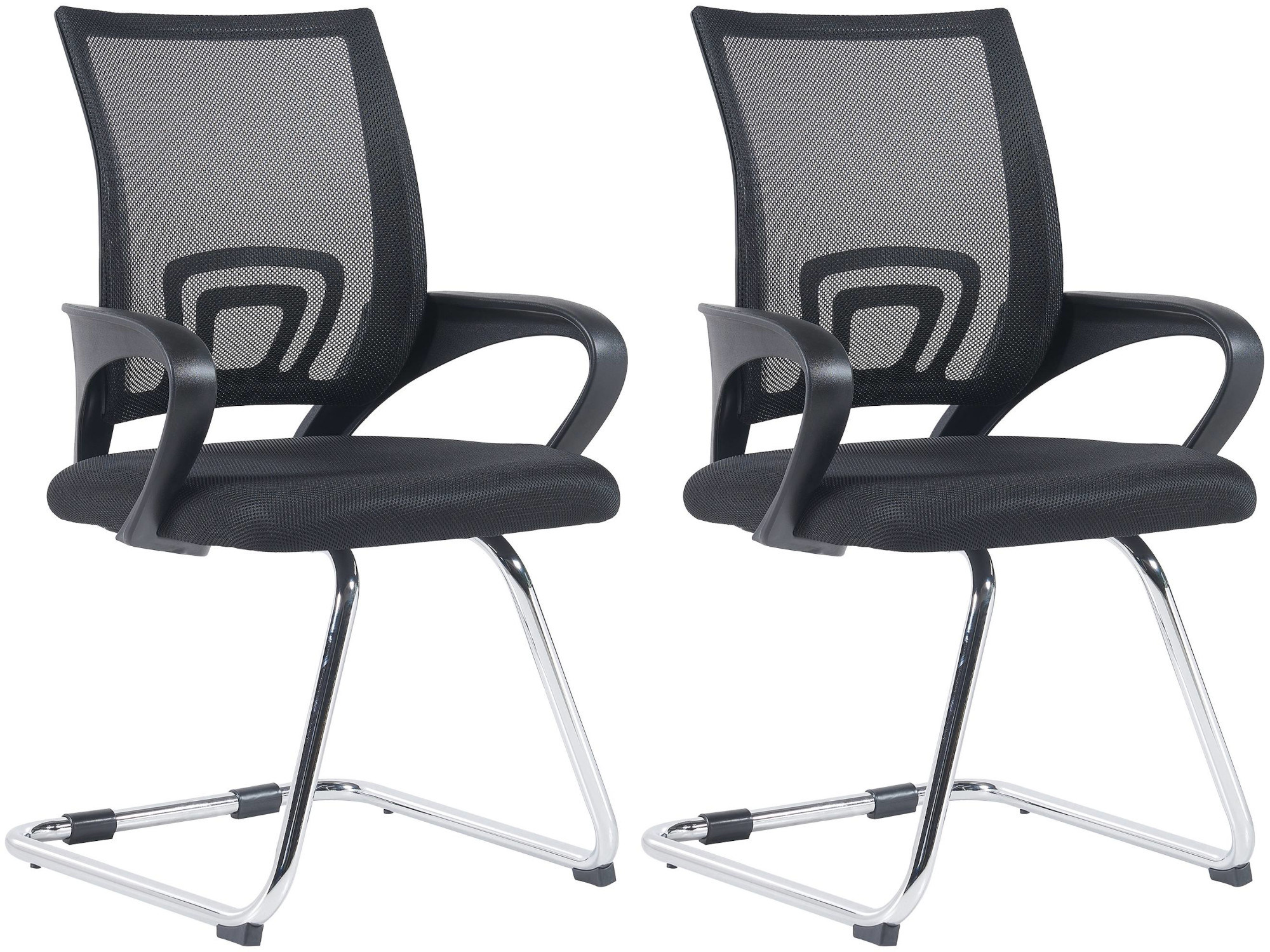 Lote de 2 sillas cantilever Eureka