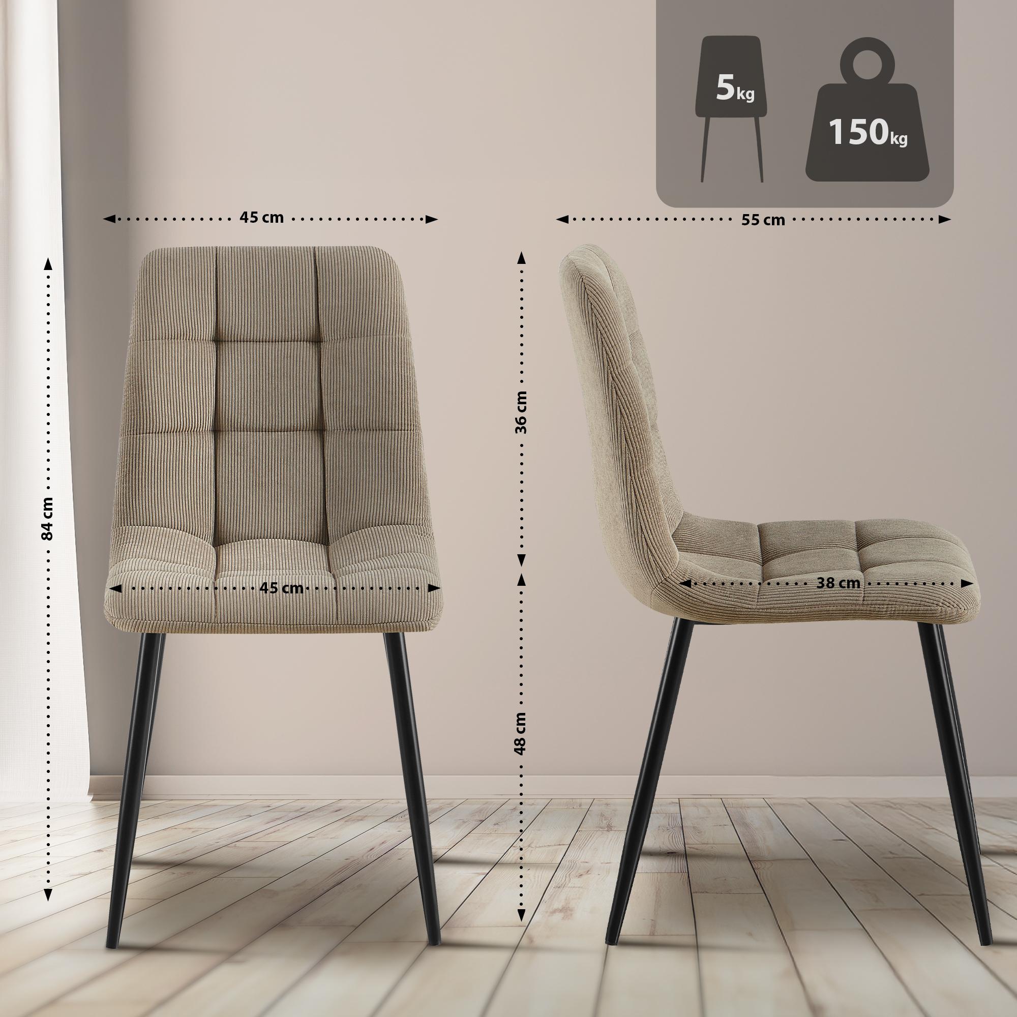 Silla de comedor Antibes Cord