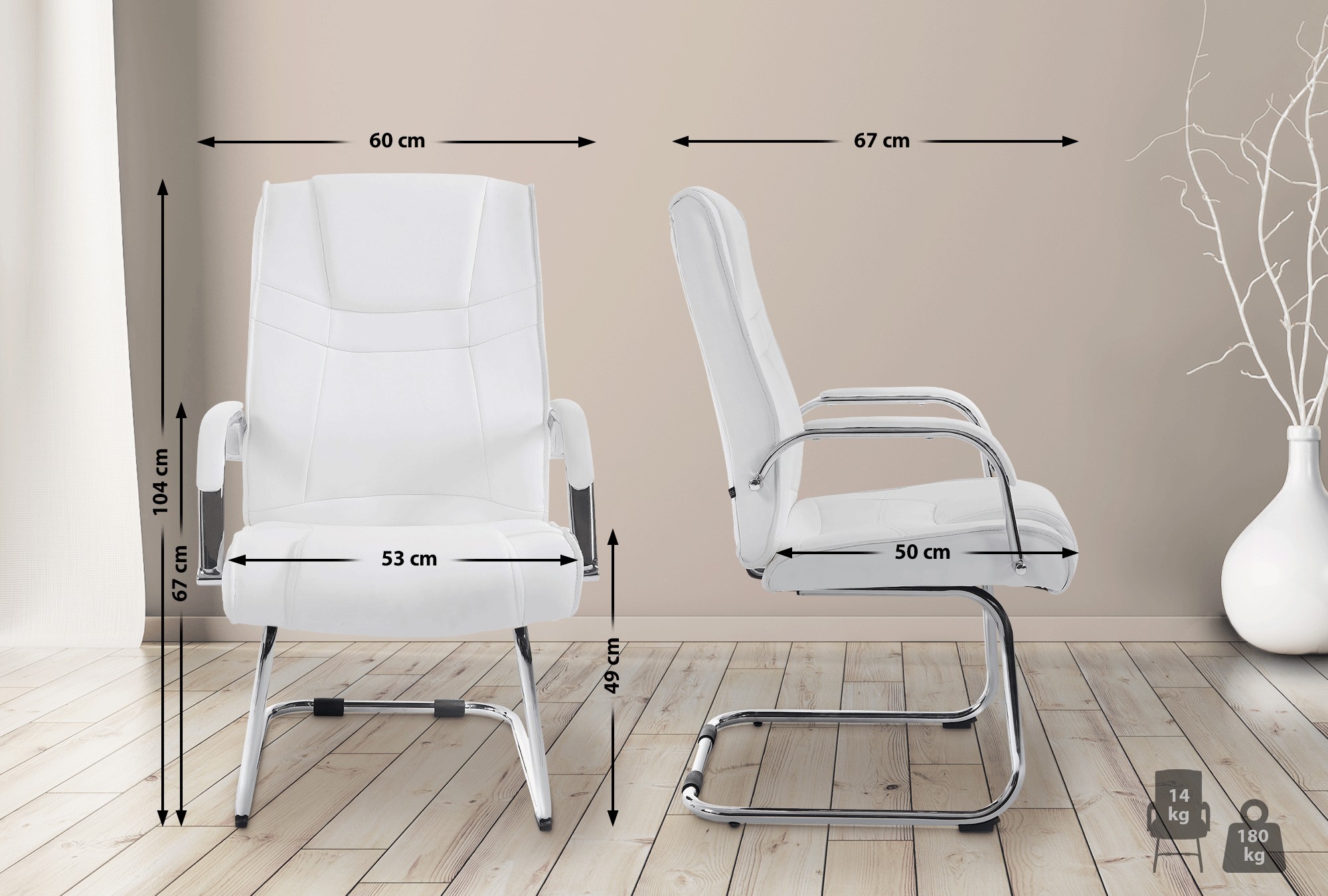 Silla Cantiléver XXL Attila
