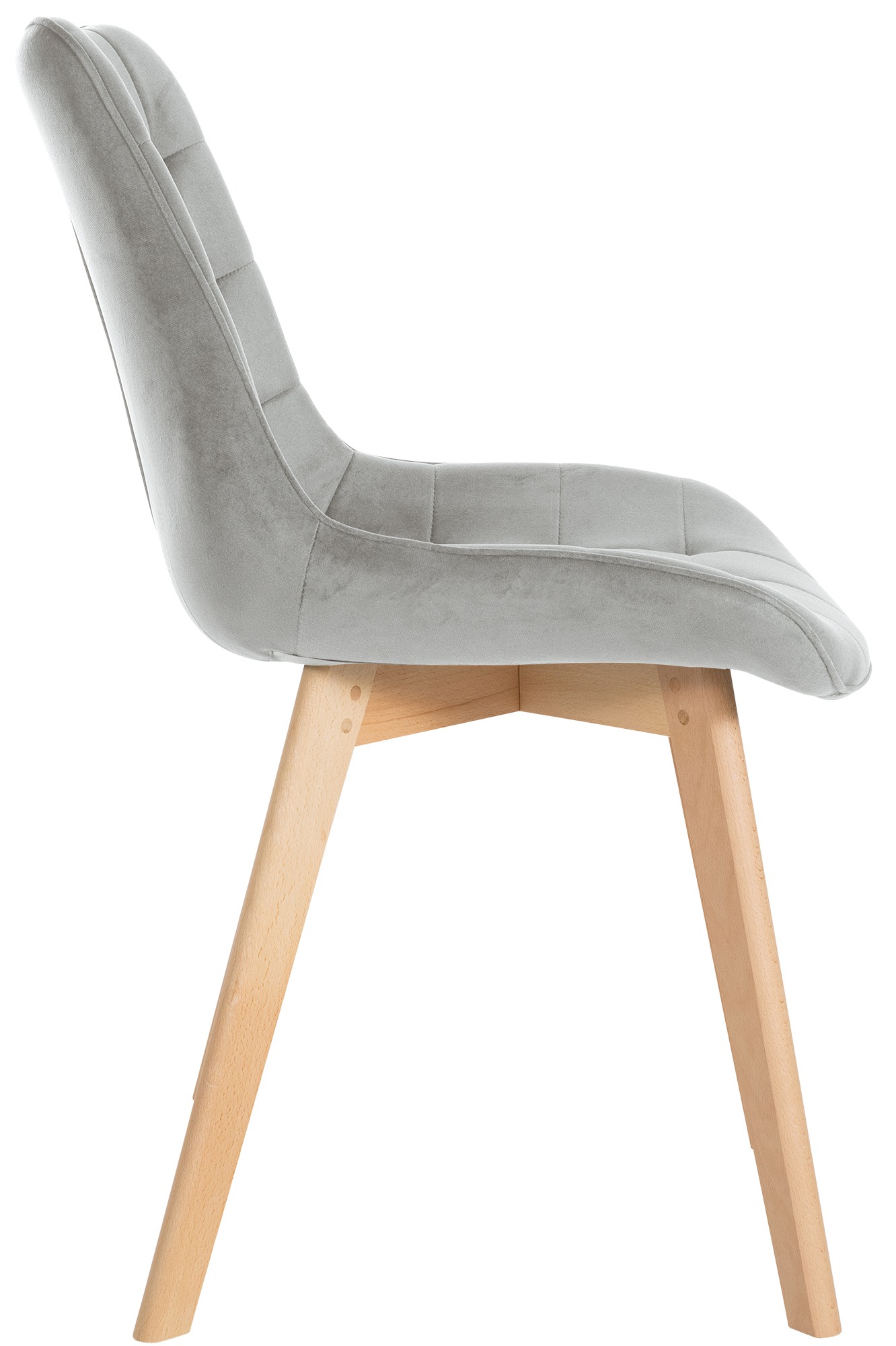 Silla de comedor Brook en terciopelo