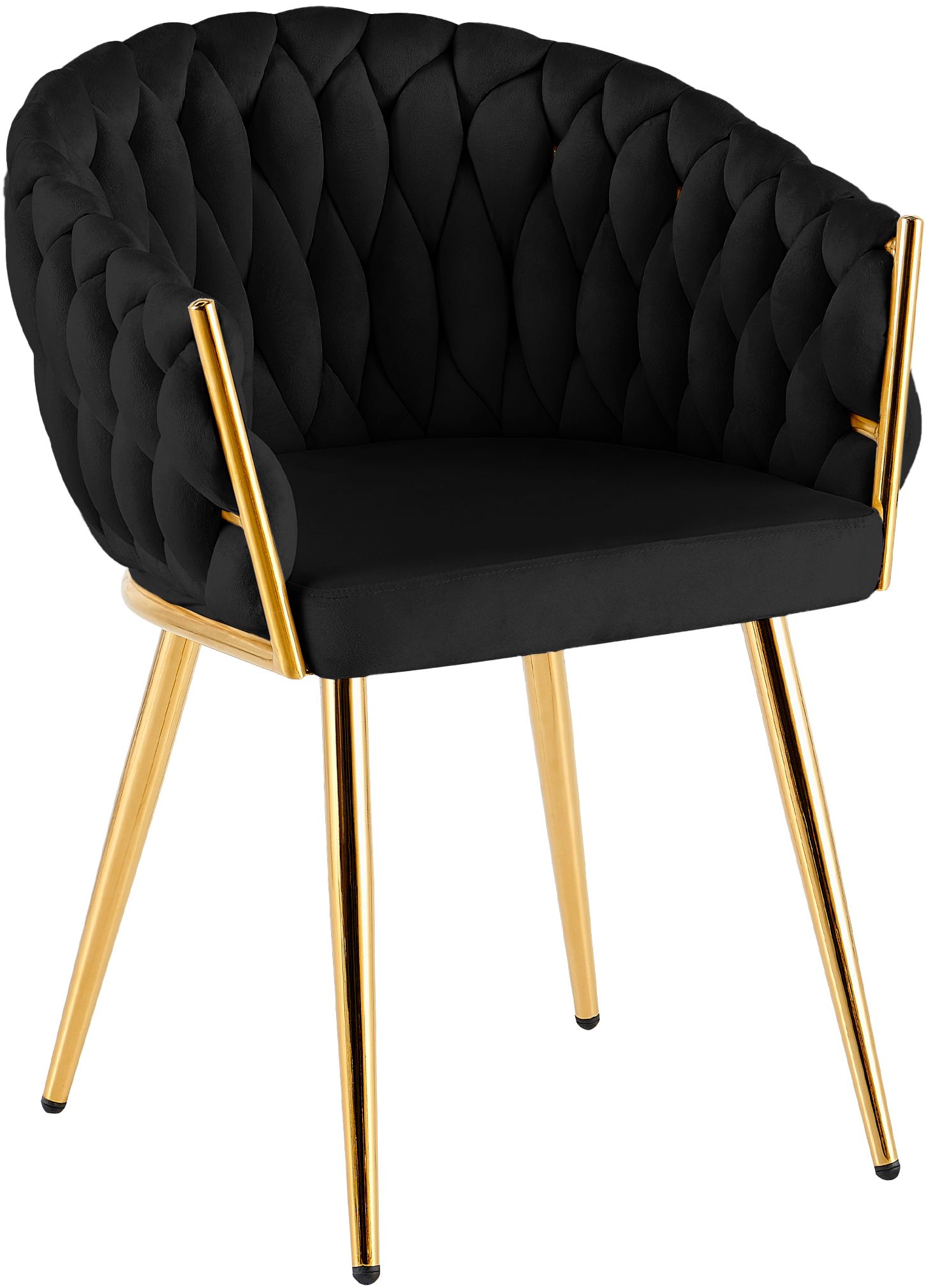 Silla de comedor Molise terciopelo dorado elegante y cómoda para tu hogar