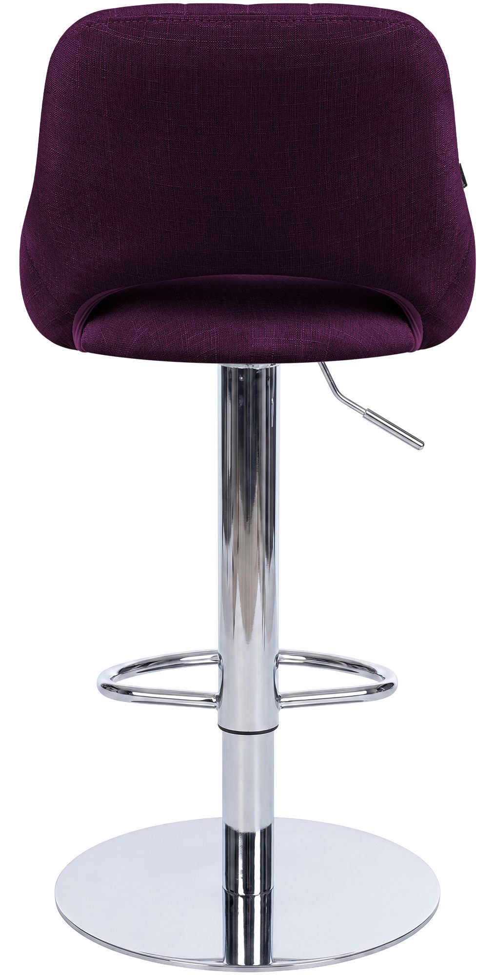 Set de 2 taburetes de bar Milet cromados con base extra pesada