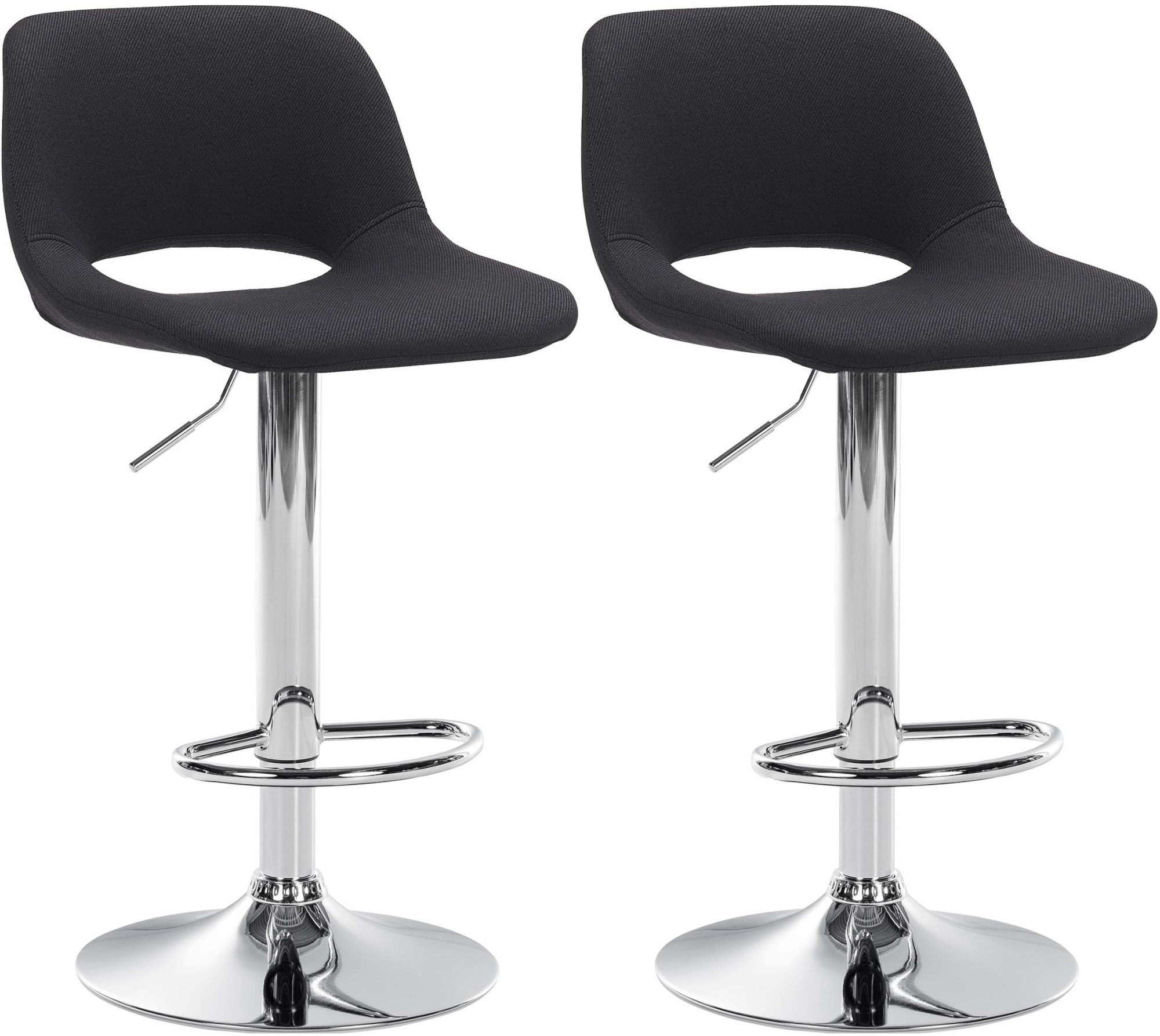 Set de 2 Taburetes de bar en tela
