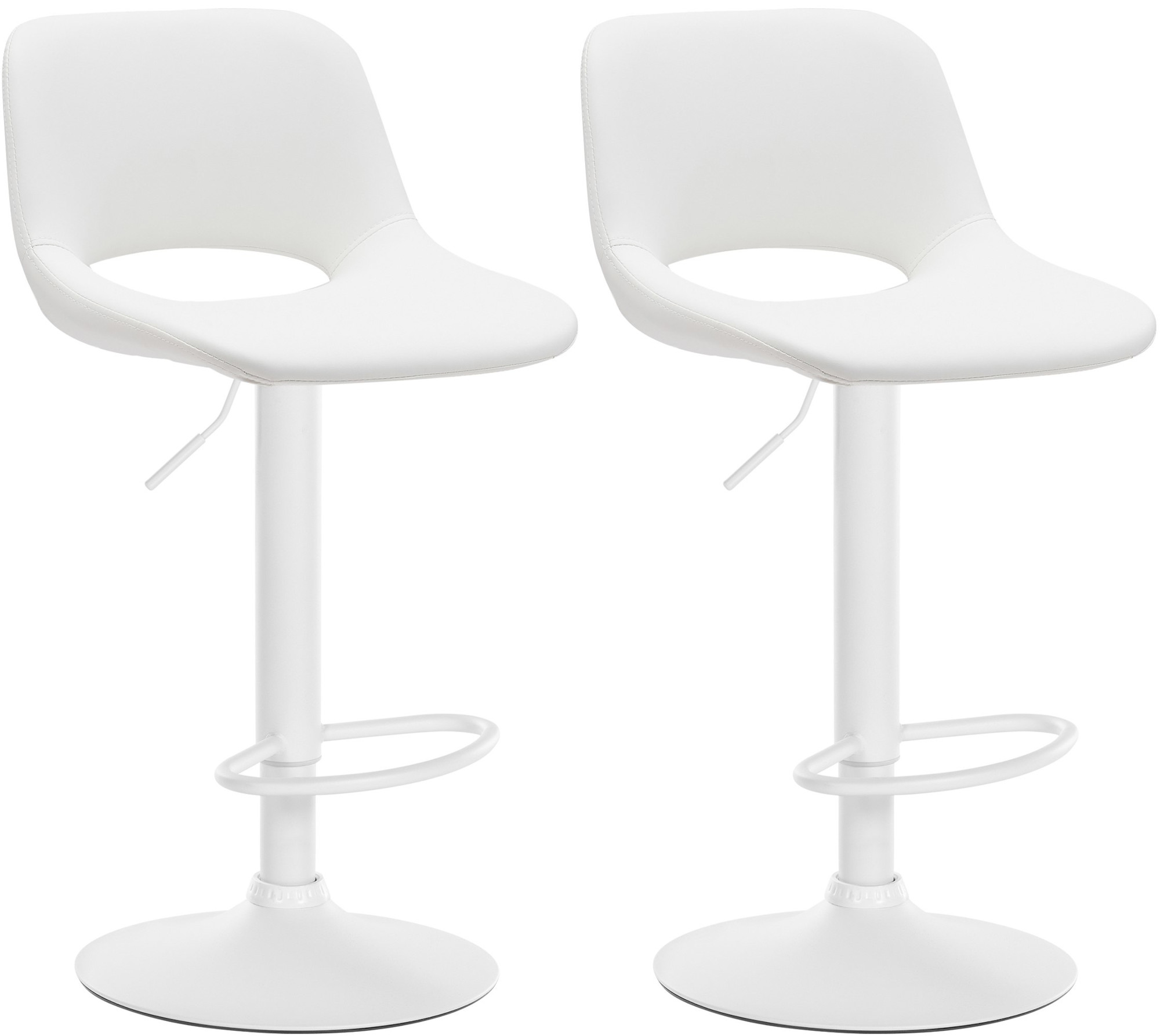 Set de 2 Taburetes de bar Camden En Polipiel