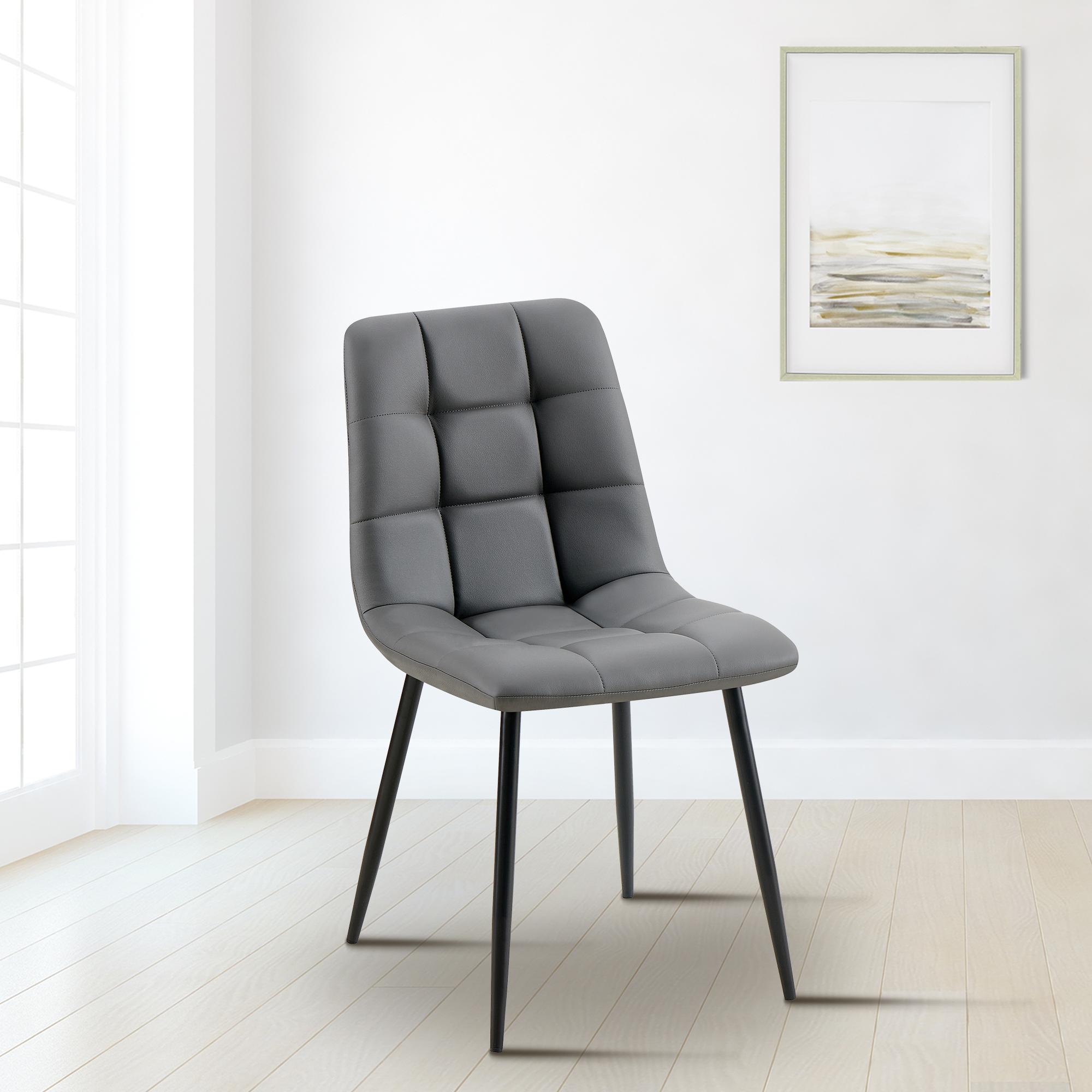 Silla de comedor Antibes tapizada en polipiel
