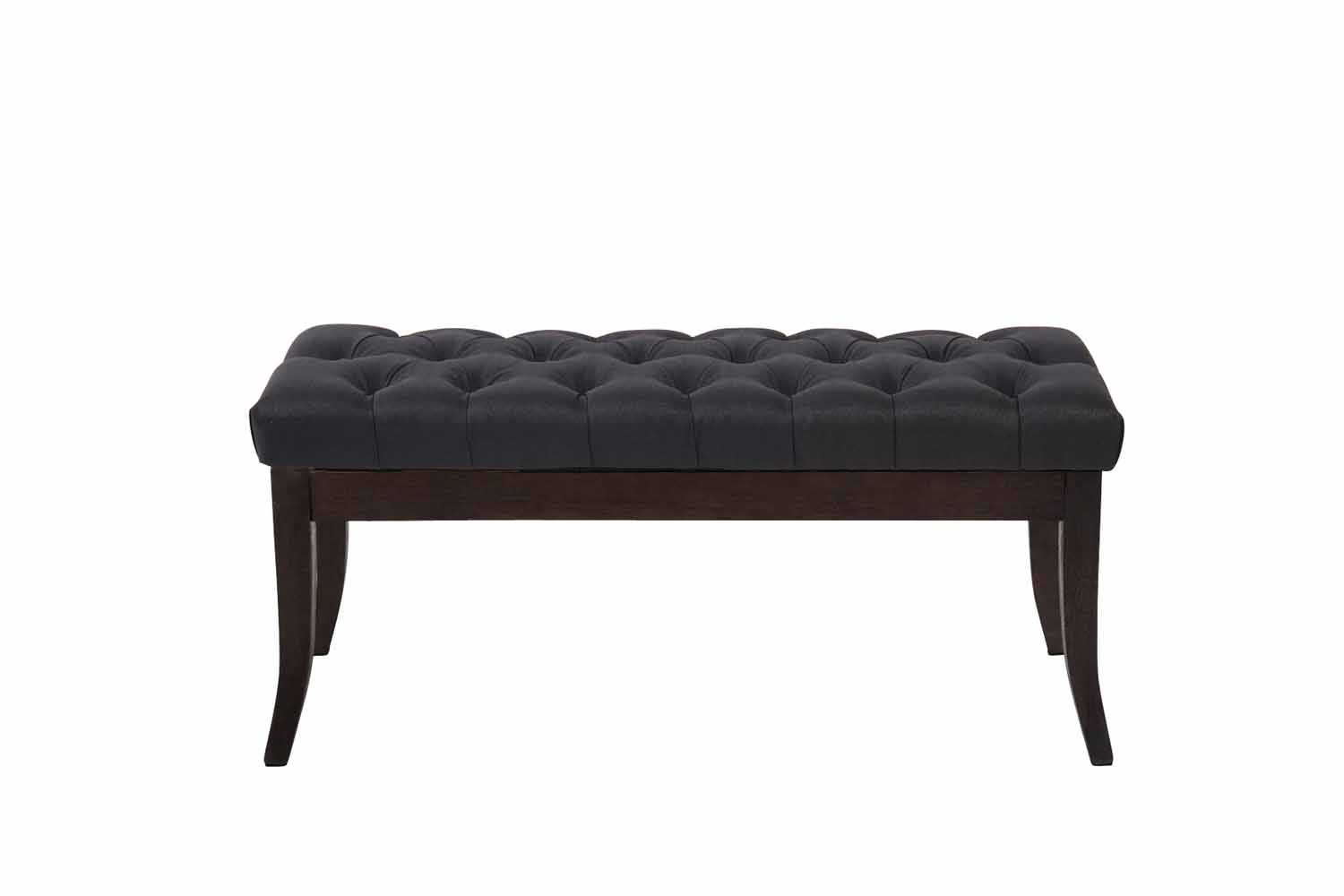 Taburete Recibidor Ramses En Tela & Madera Oscura