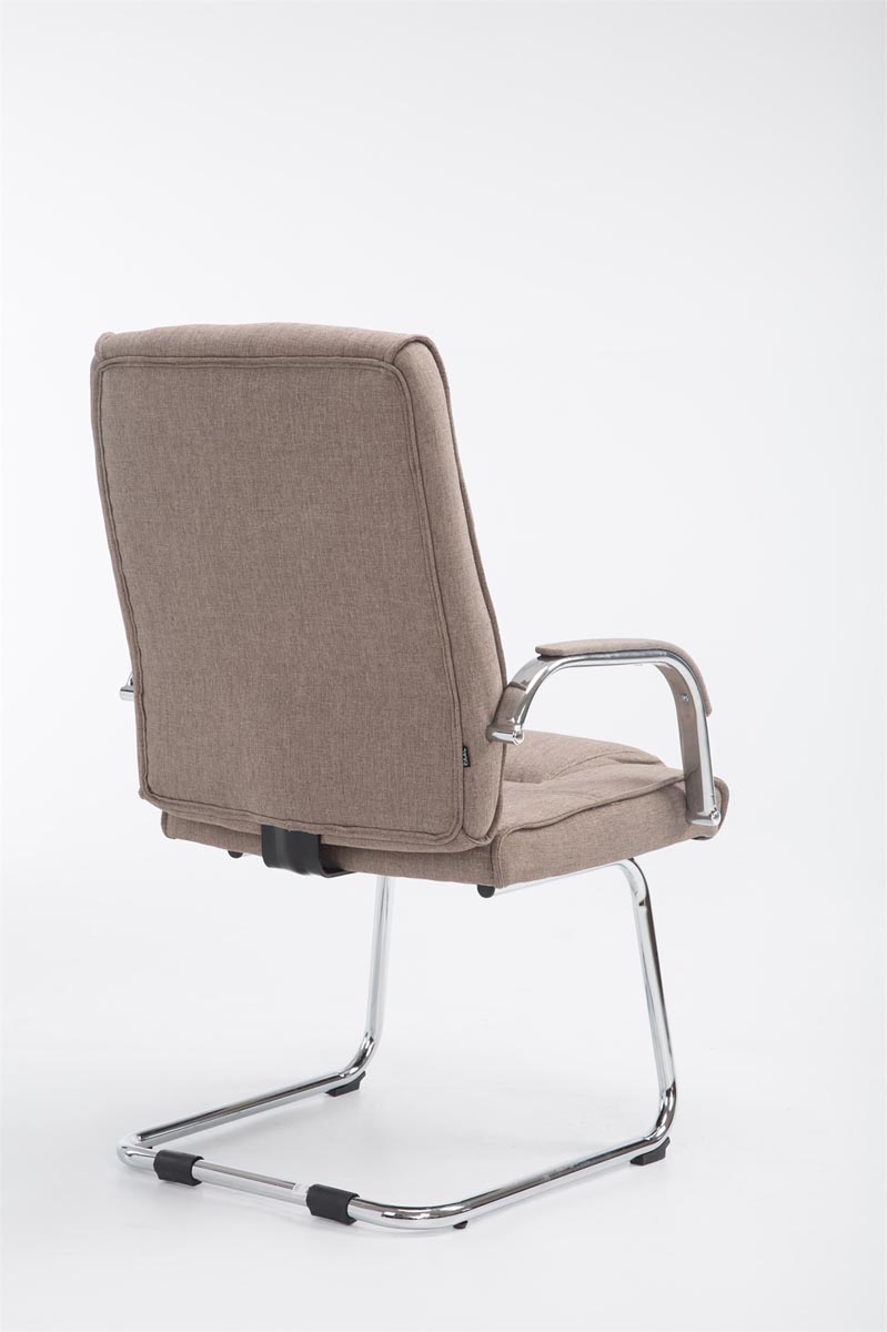Silla Cantiléver XXL Attila Tapizada en Tela