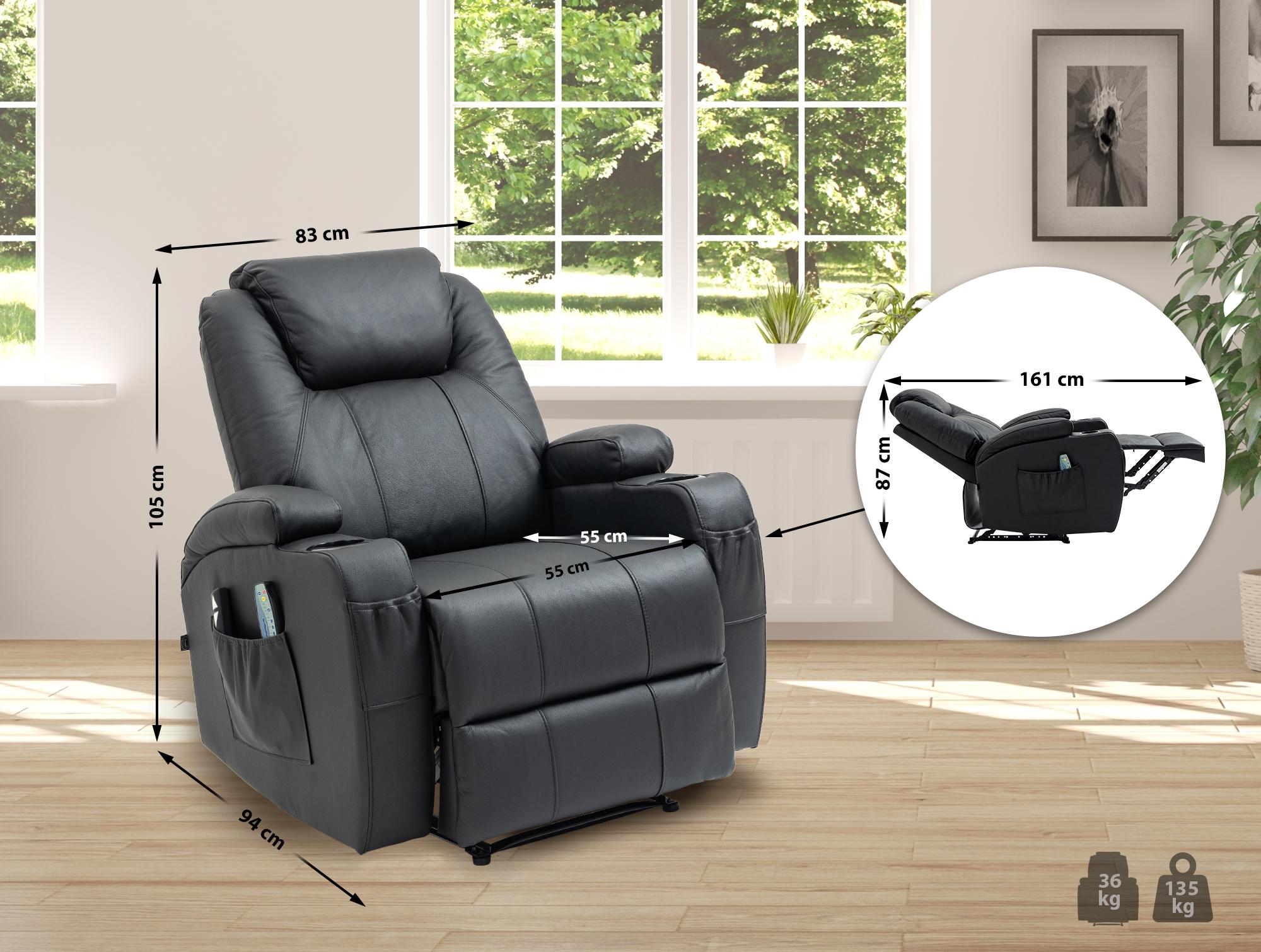 Sillón Hepler con función de masaje