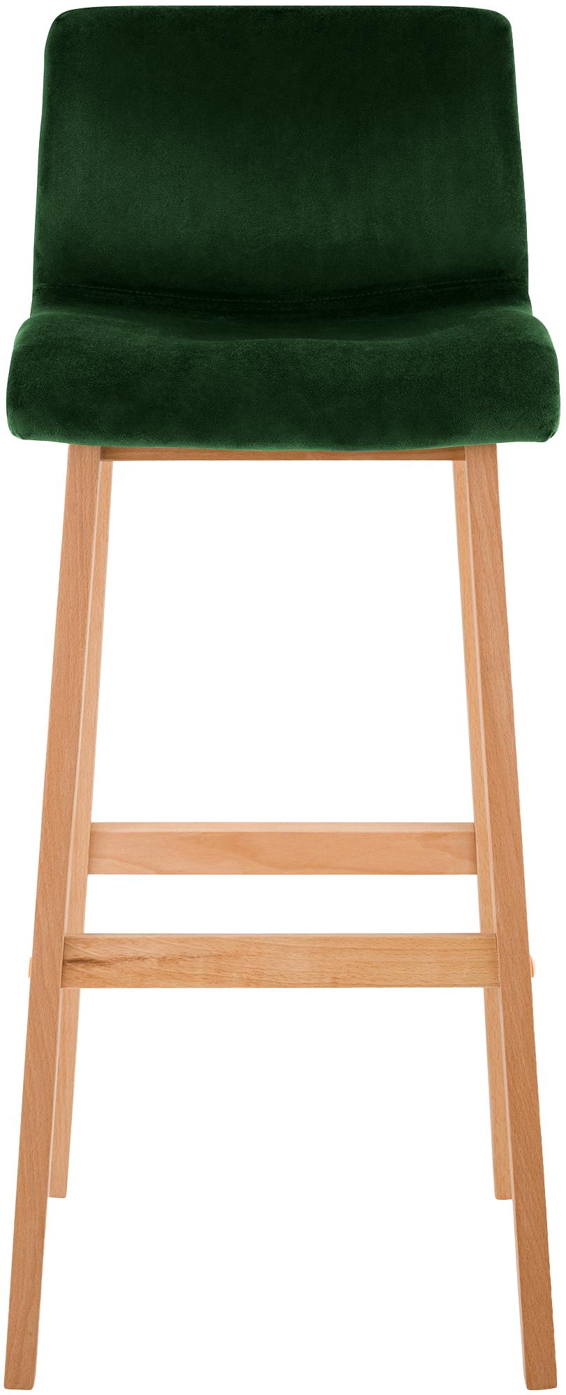Taburete de bar Hover terciopelo estructura de cuatro patas Natura