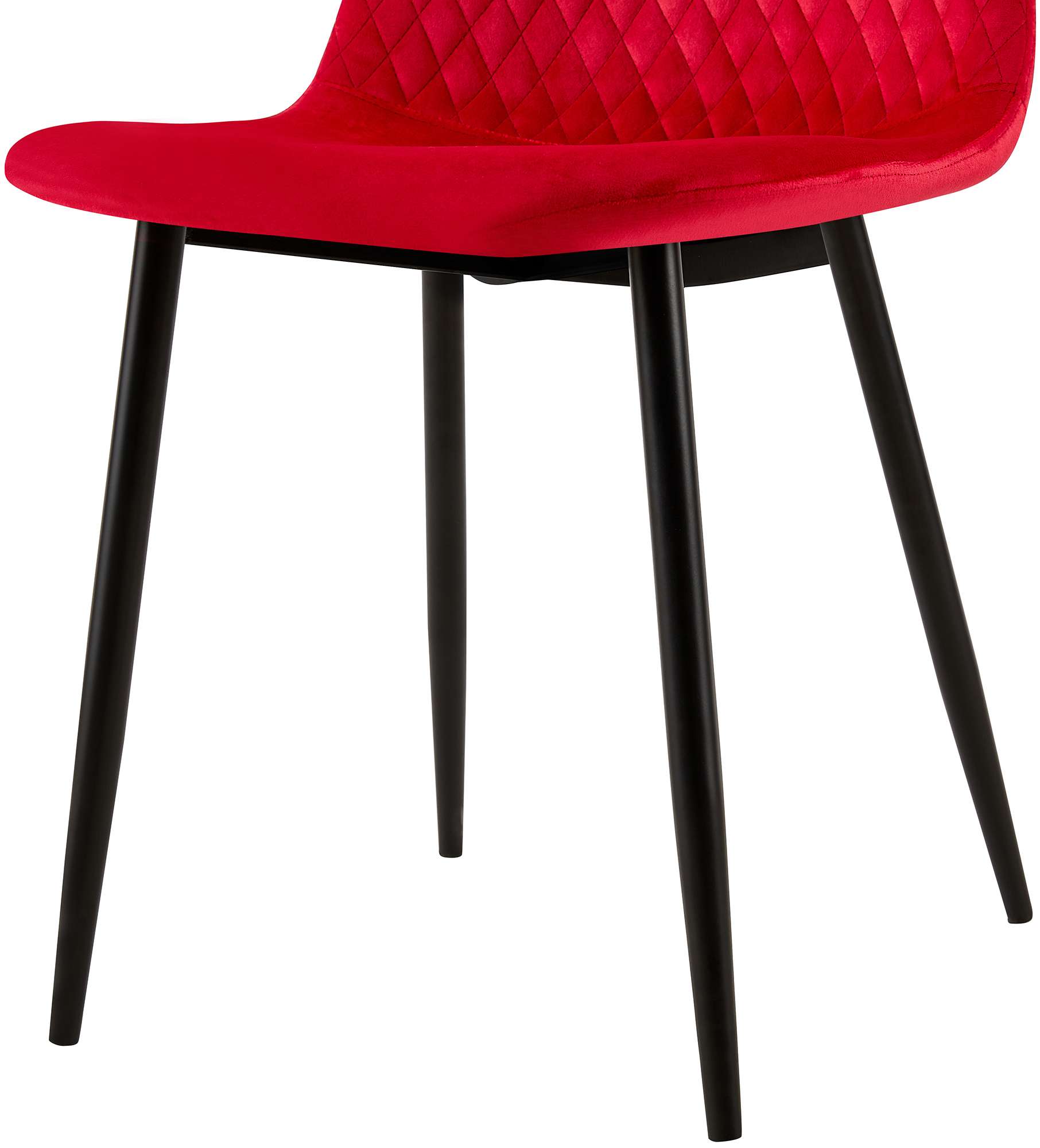 Set de 4 sillas de comedor Giverny en tela o terciopelo