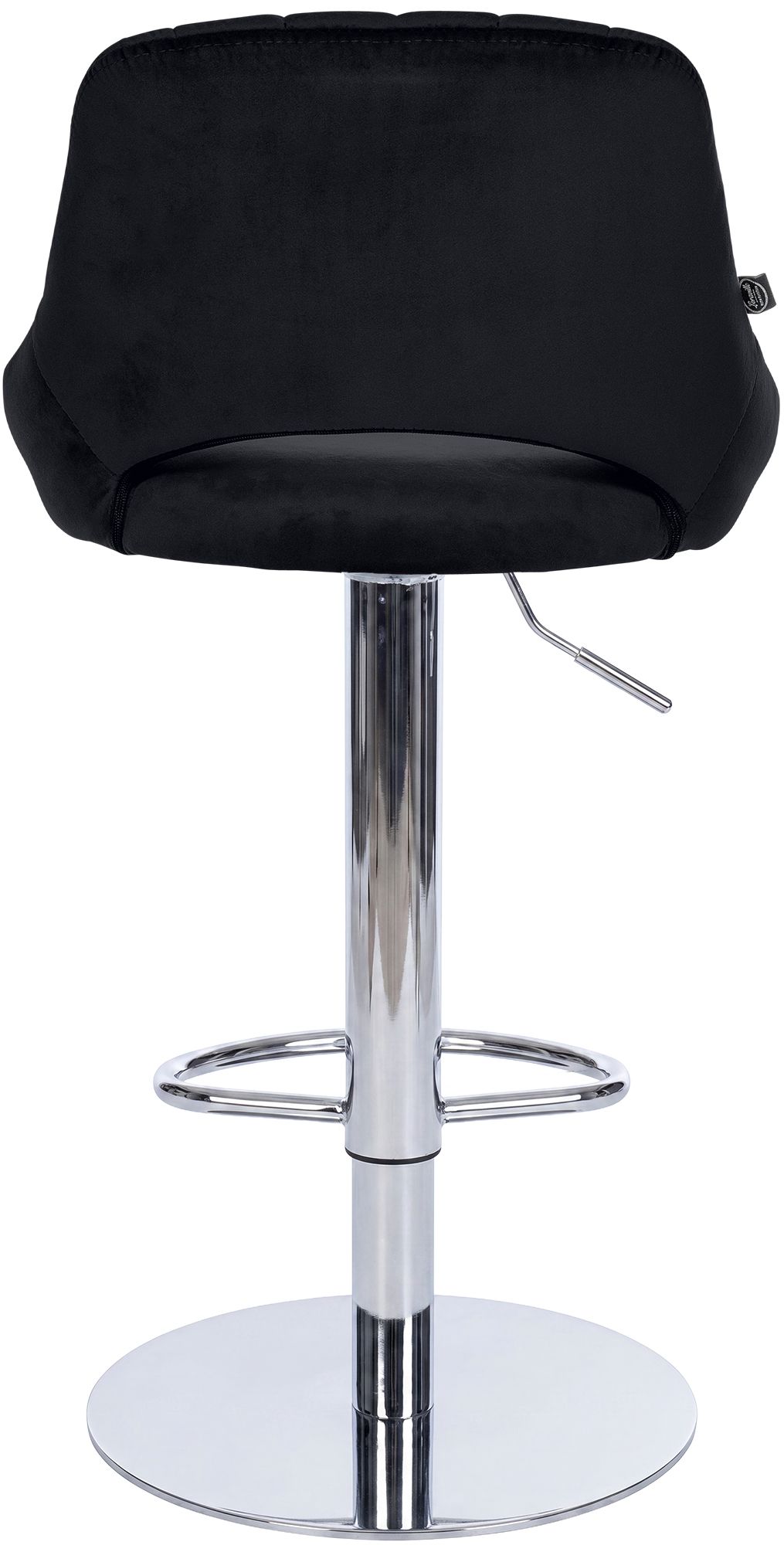 Set de 2 taburetes de bar Milet cromados con base extra pesada