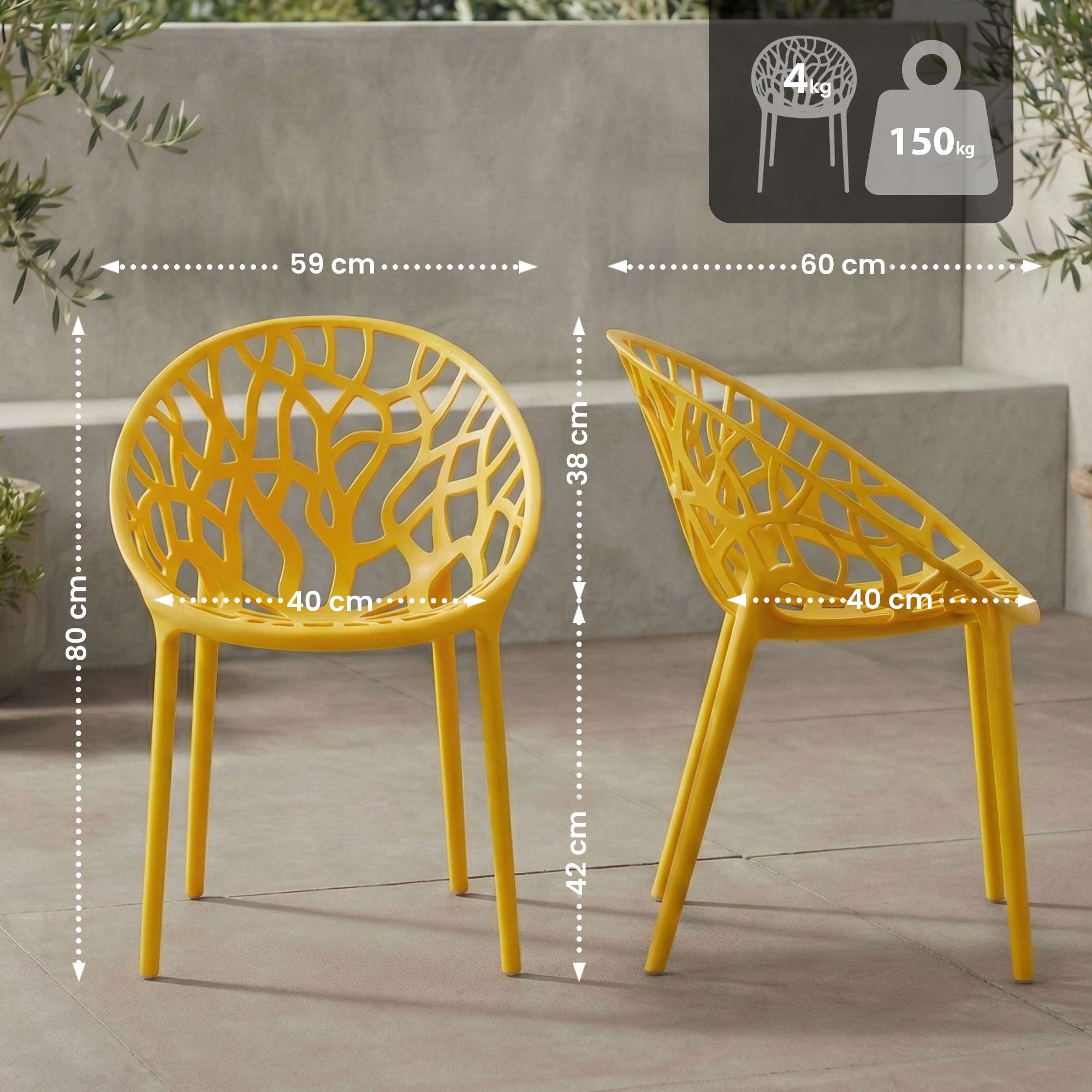 Silla de jardin Hope