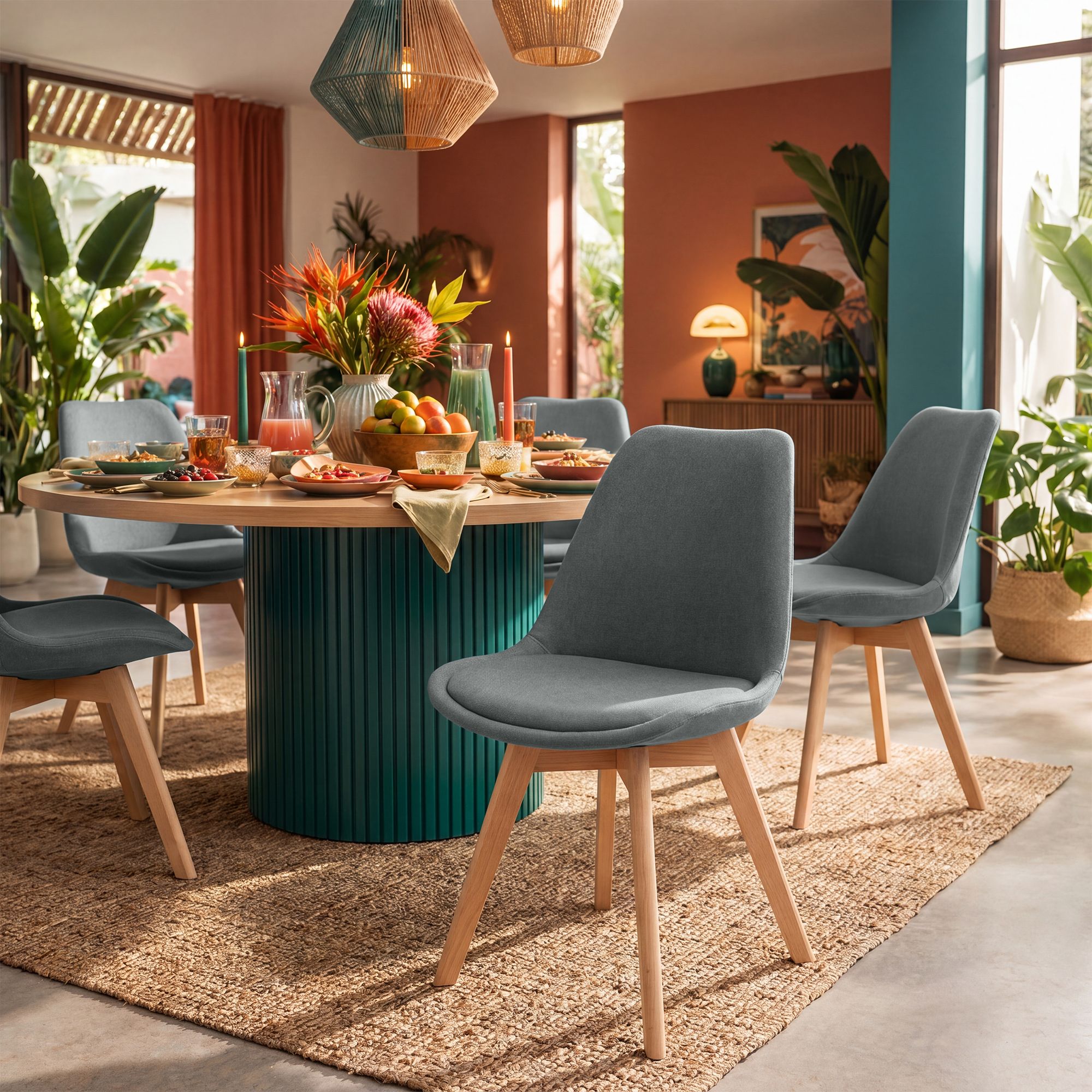 Silla de comedor Linares elegante, cómoda y fácil de limpiar Ideal para tu hogar
