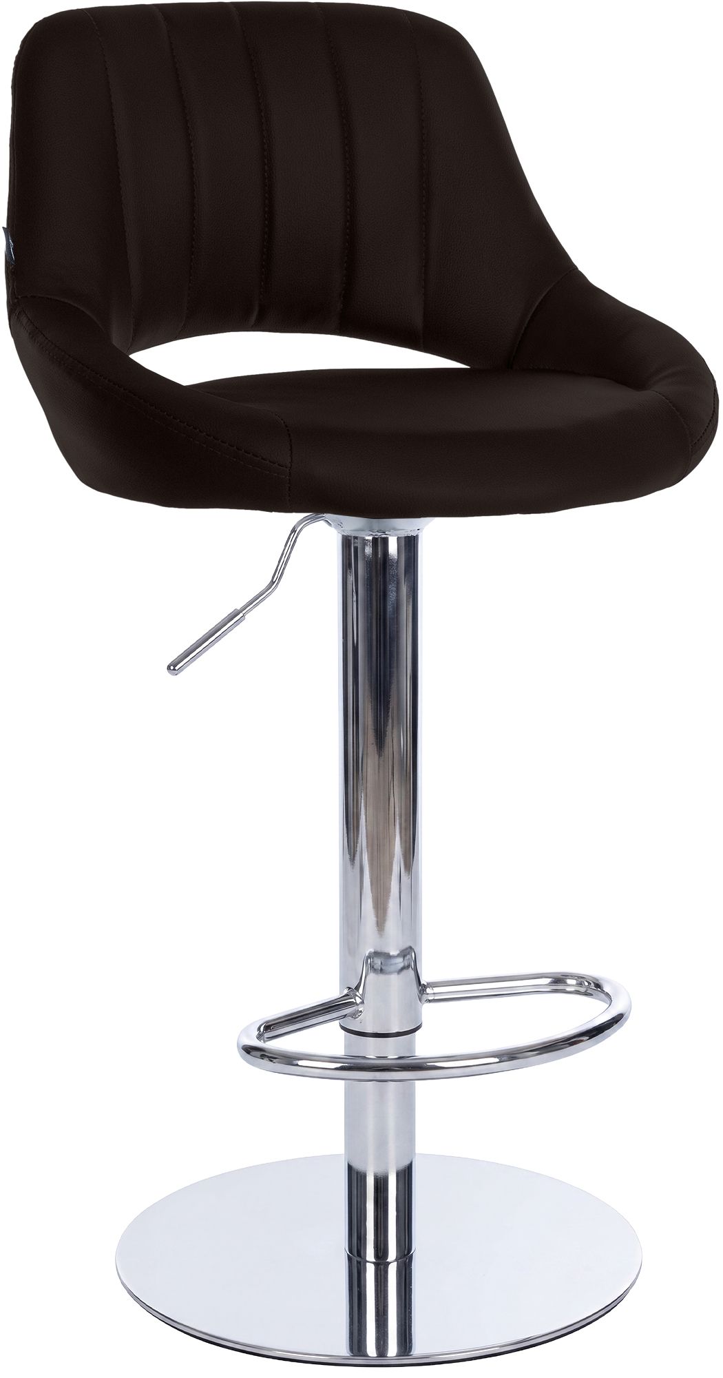Taburete de bar Milet con estructura resistente cromada
