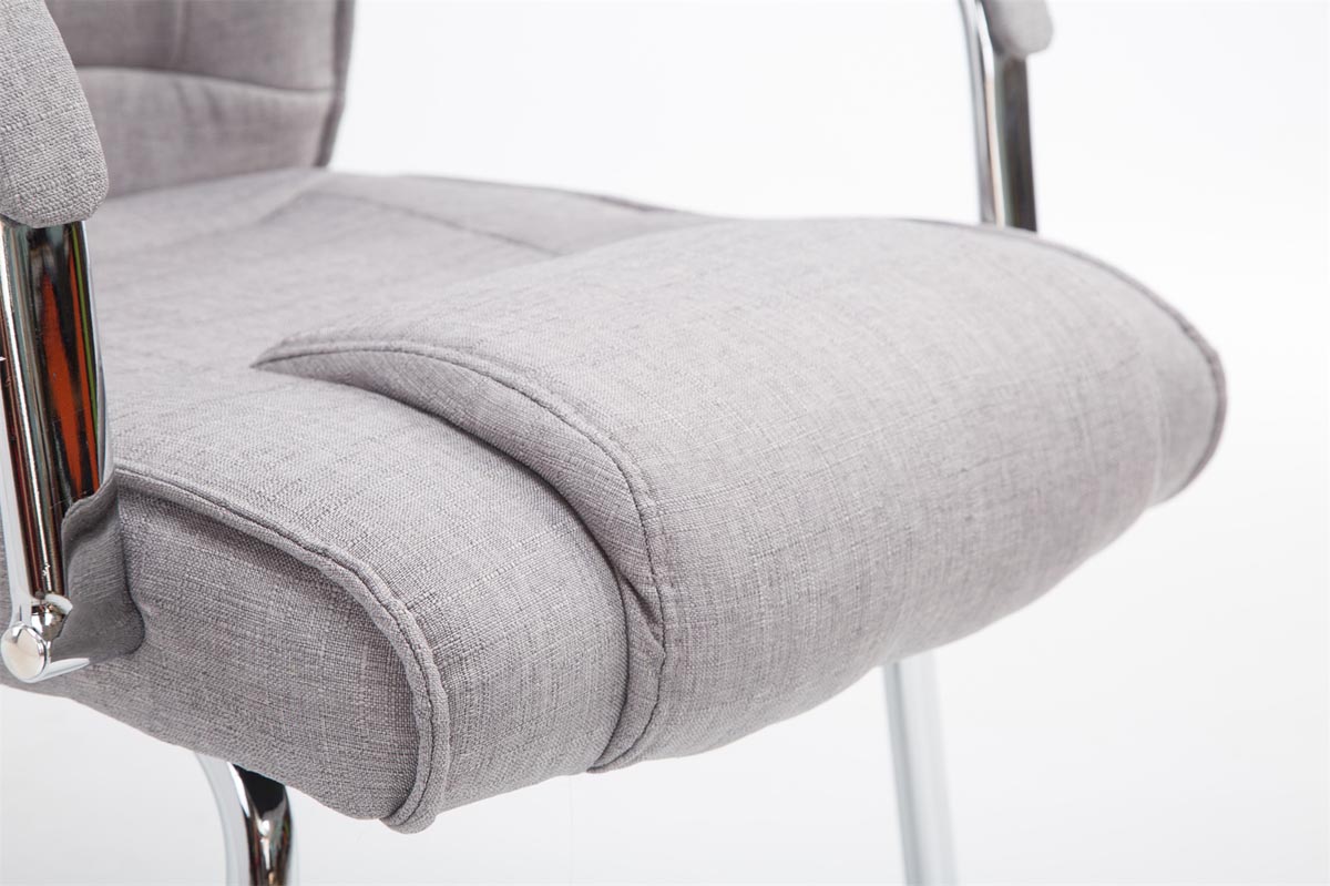 Silla Cantiléver XXL Attila Tapizada en Tela