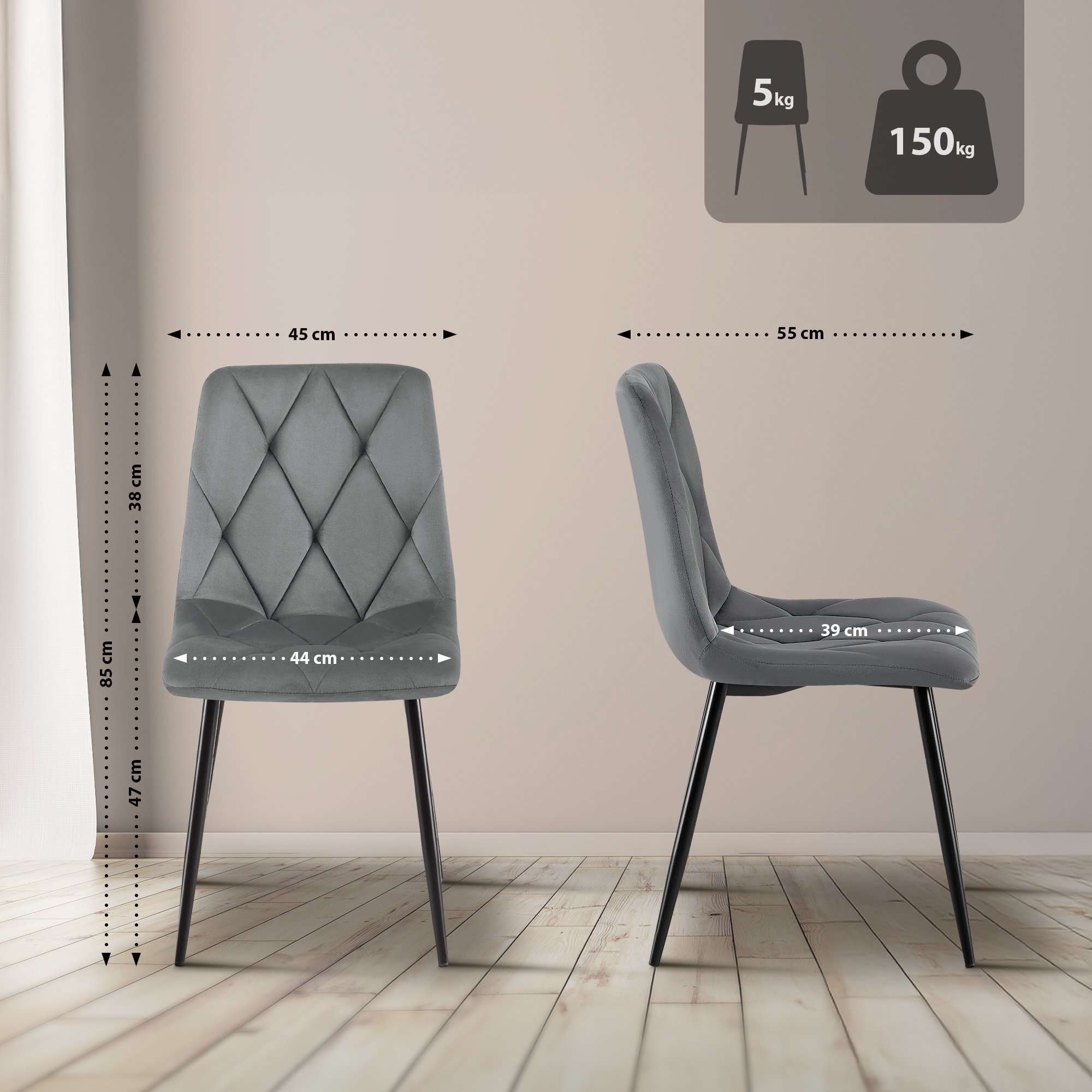 Silla de comedor Clairton
