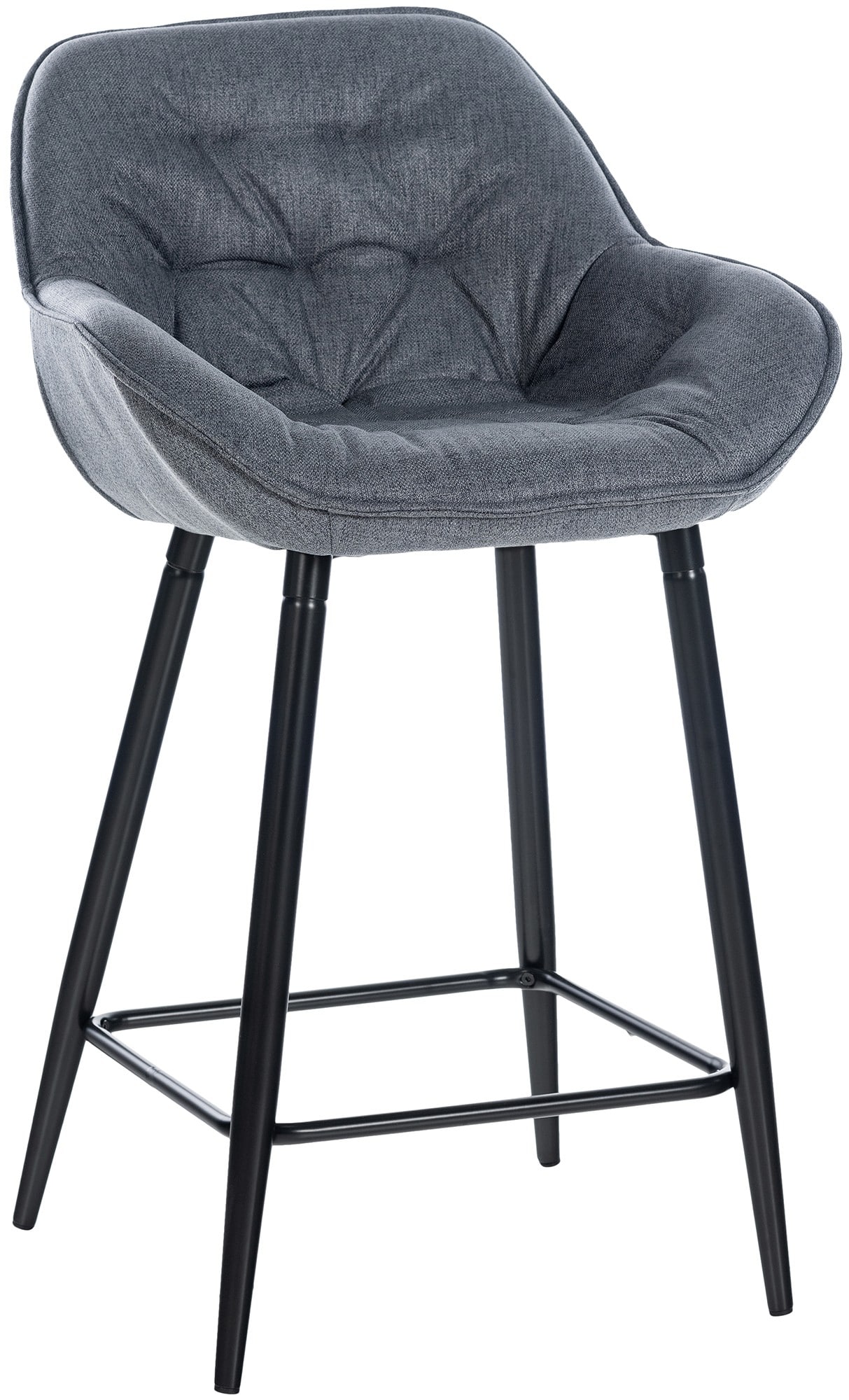 Taburete de bar Gibson en tela o terciopelo