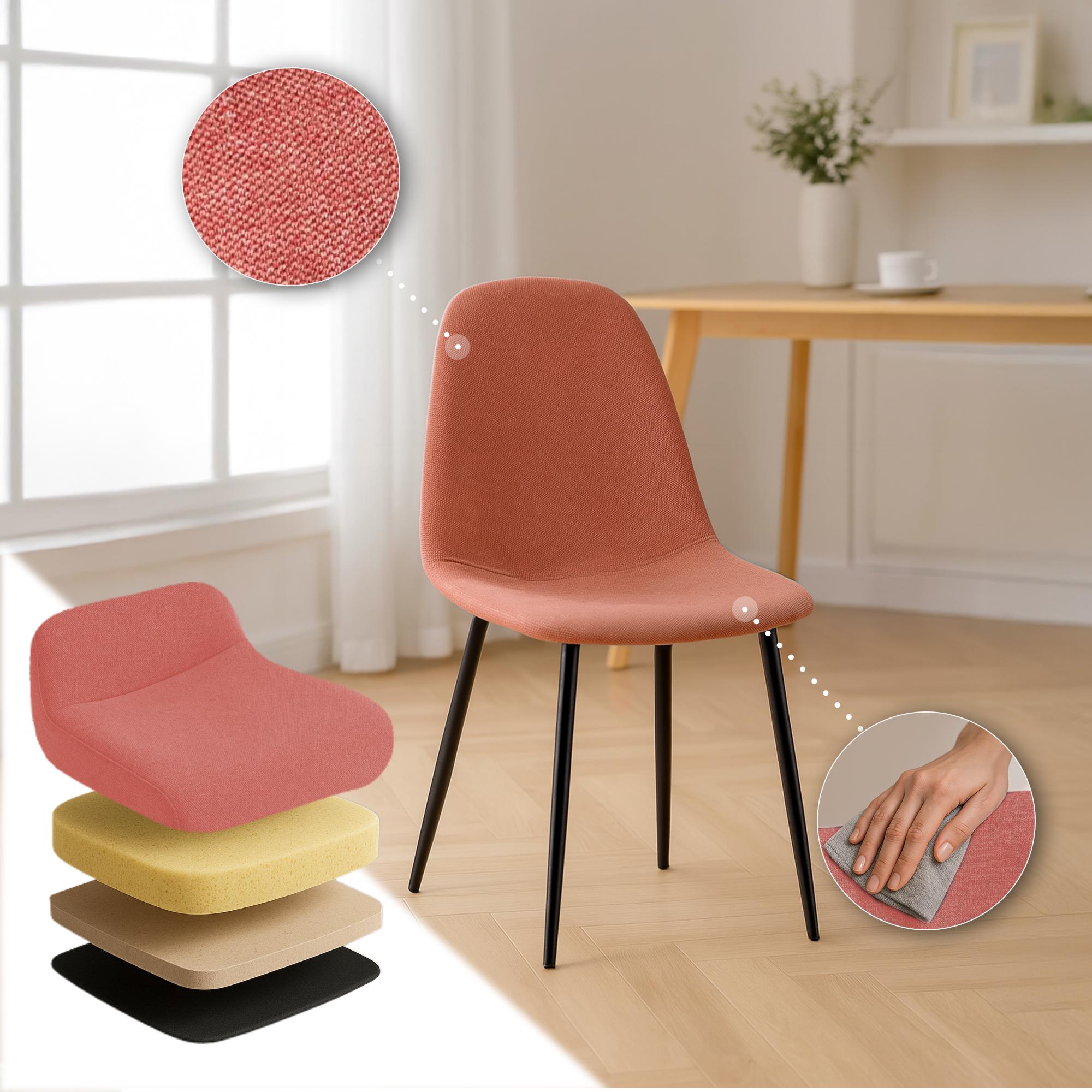 Conjunto de 4 sillas de comedor Napier