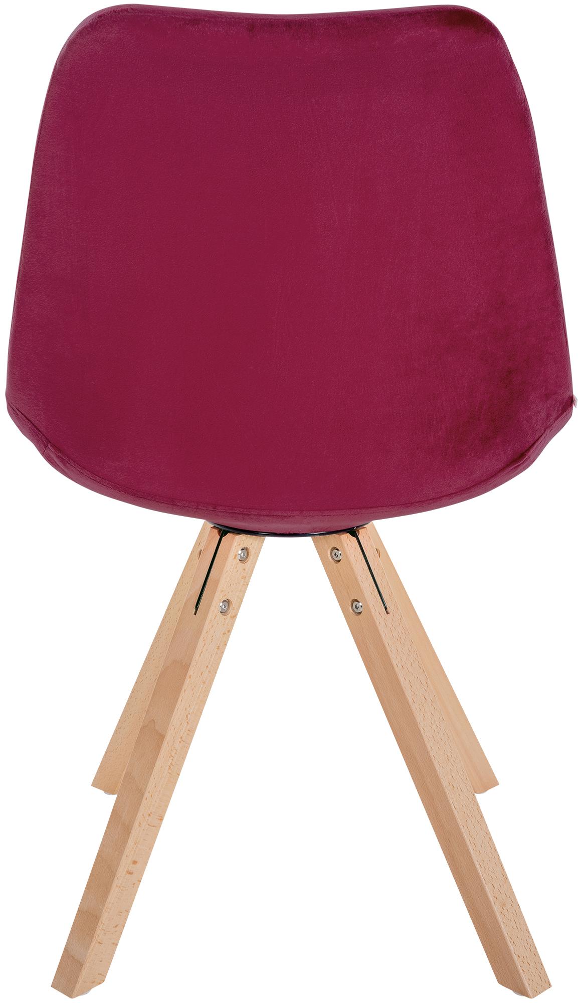 Pack de 4 sillas de salón Sofia en terciopelo