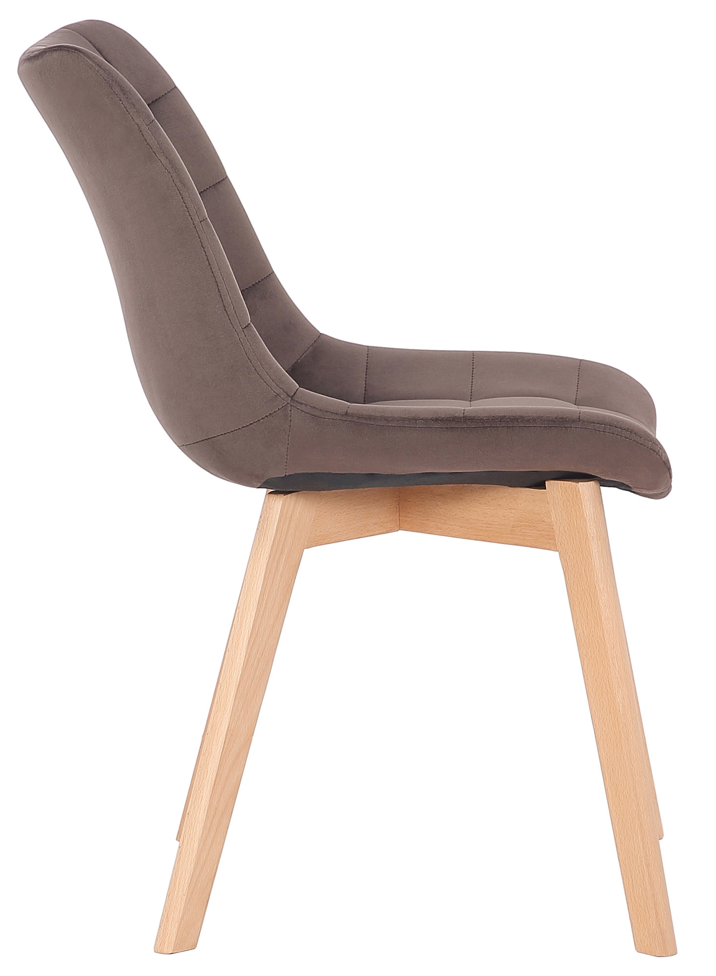 Silla de comedor Passaic en terciopelo