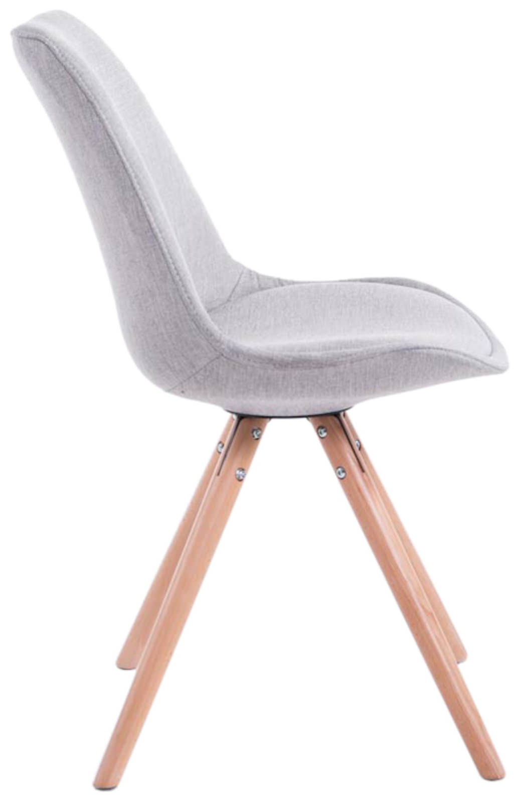 Set de 4 sillas de comedor Toulouse en tela