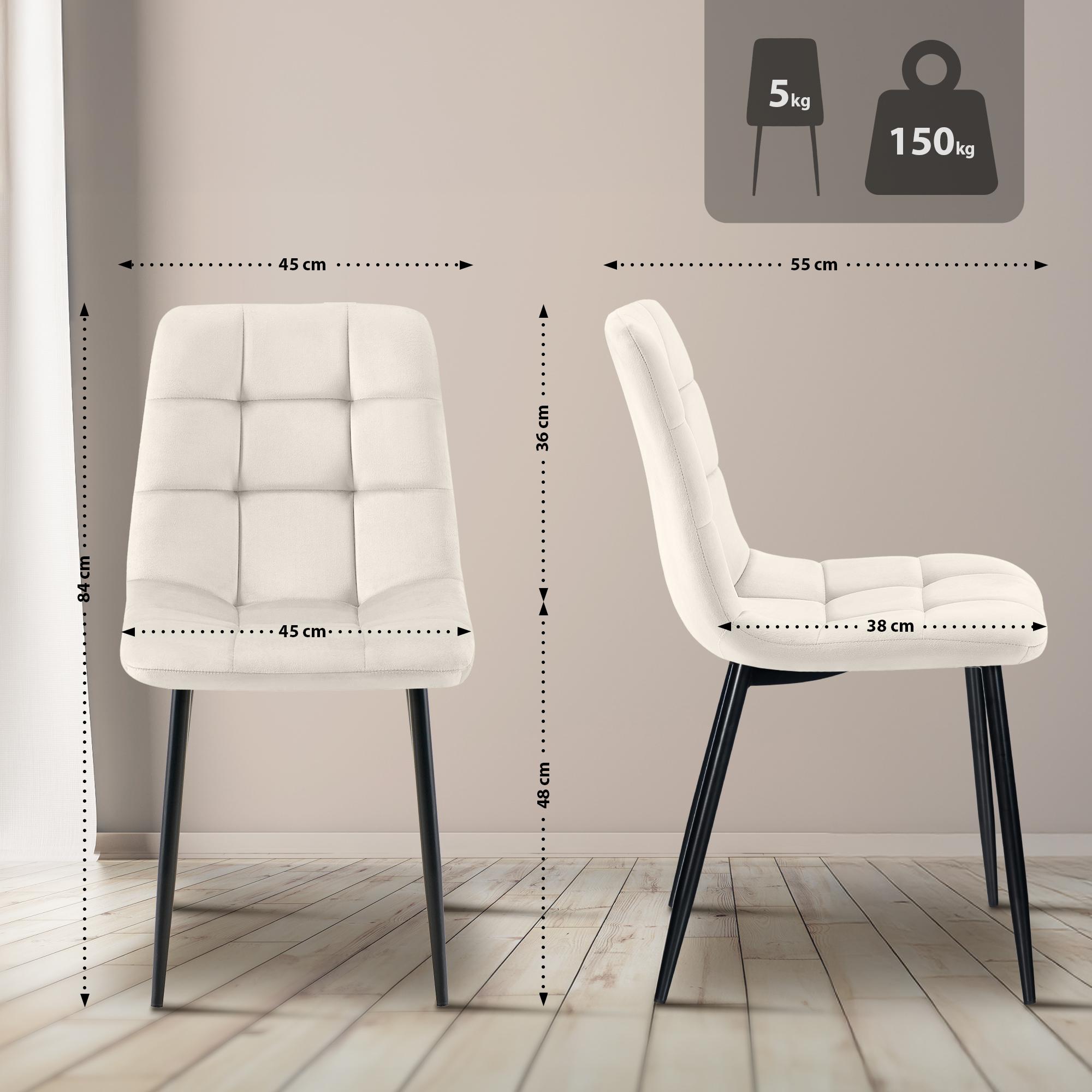 Lote de 2 sillas de comedor Tilde