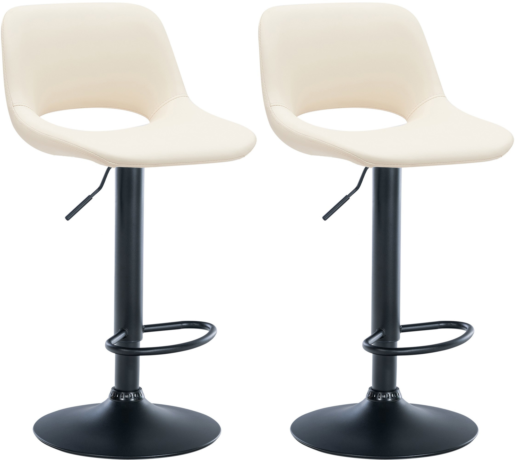 Set de 2 Taburetes de bar Camden En Polipiel