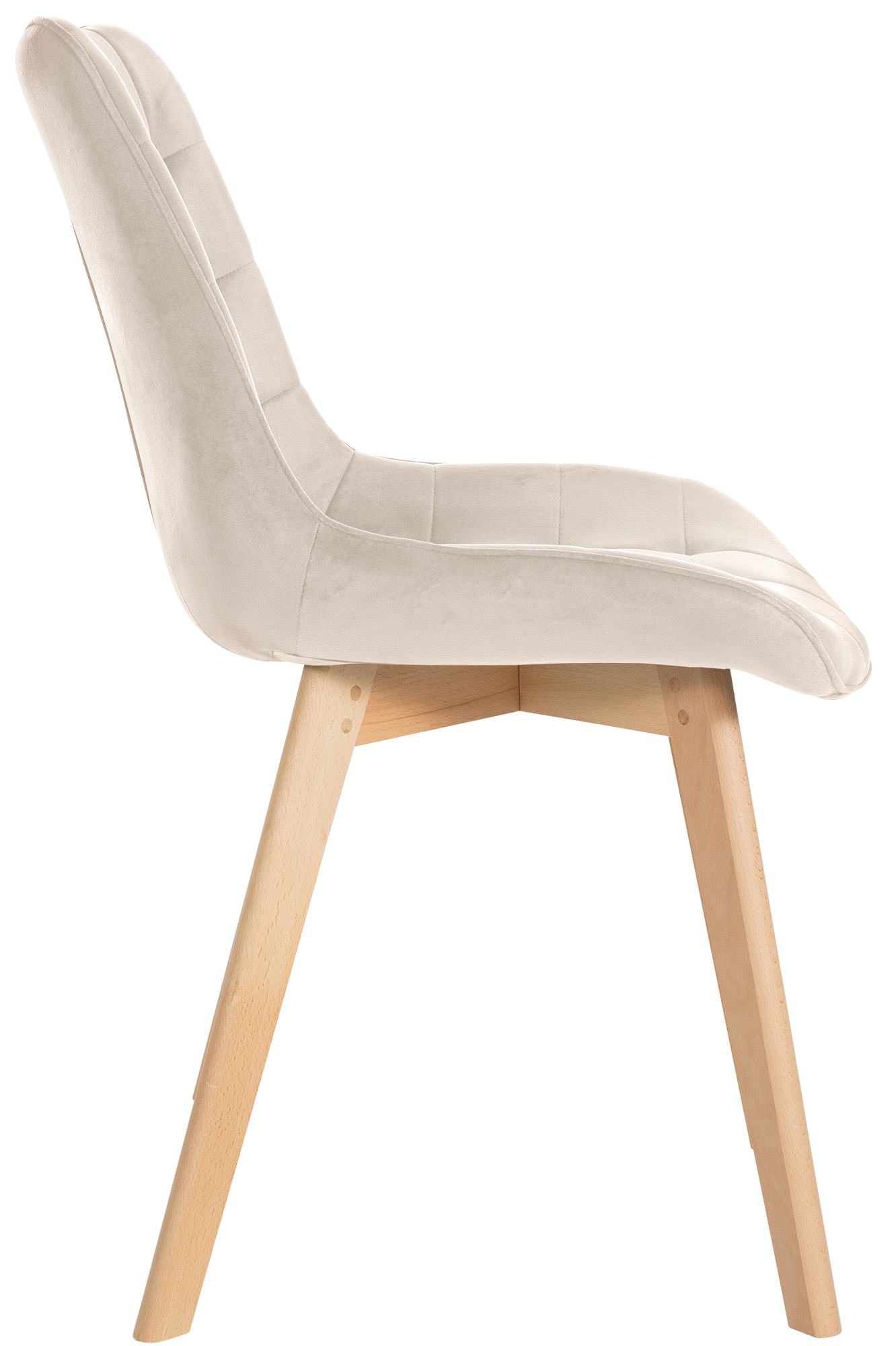 Silla de comedor Brook en terciopelo