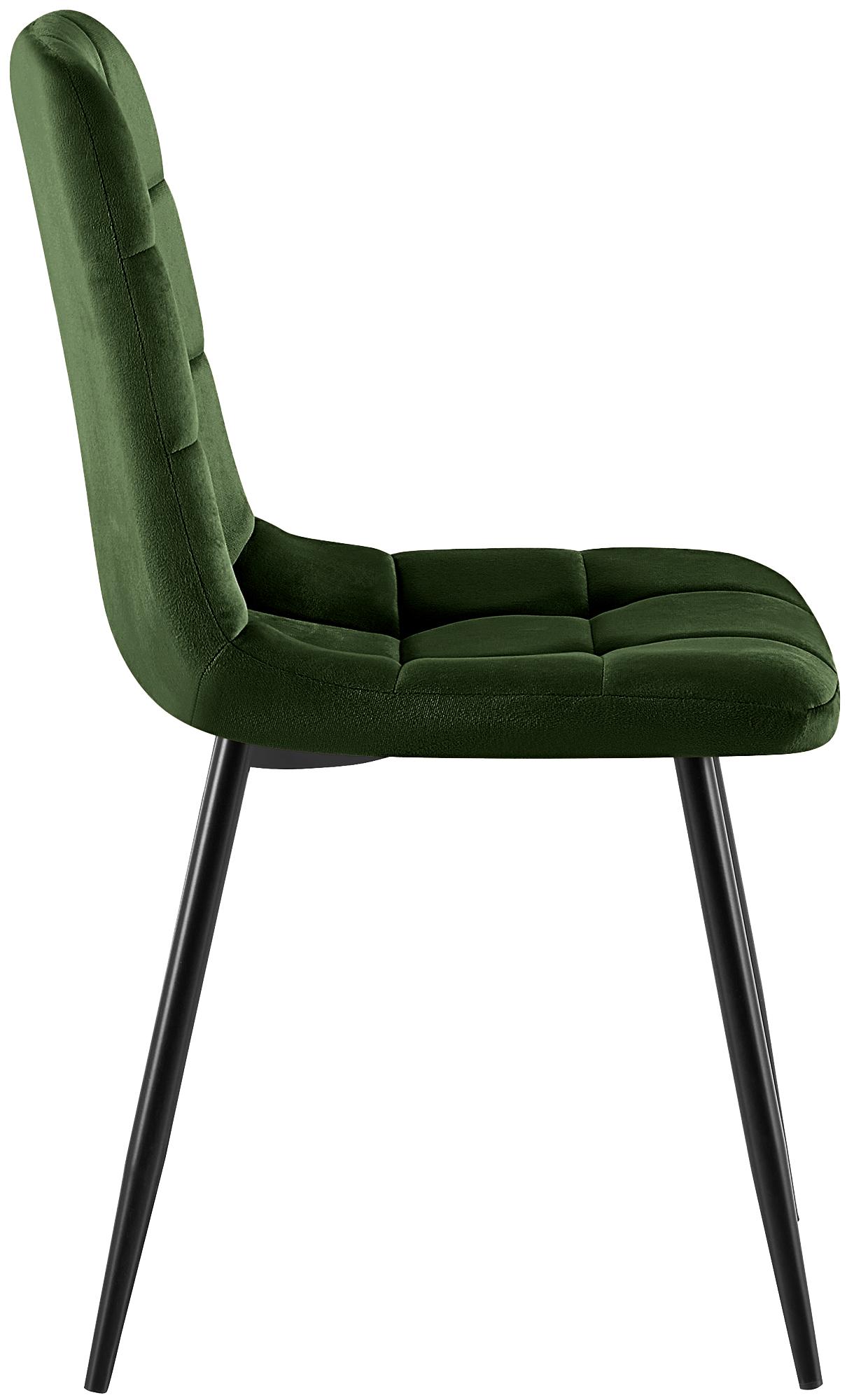 Silla de comedor Antibes tapizada en terciopelo