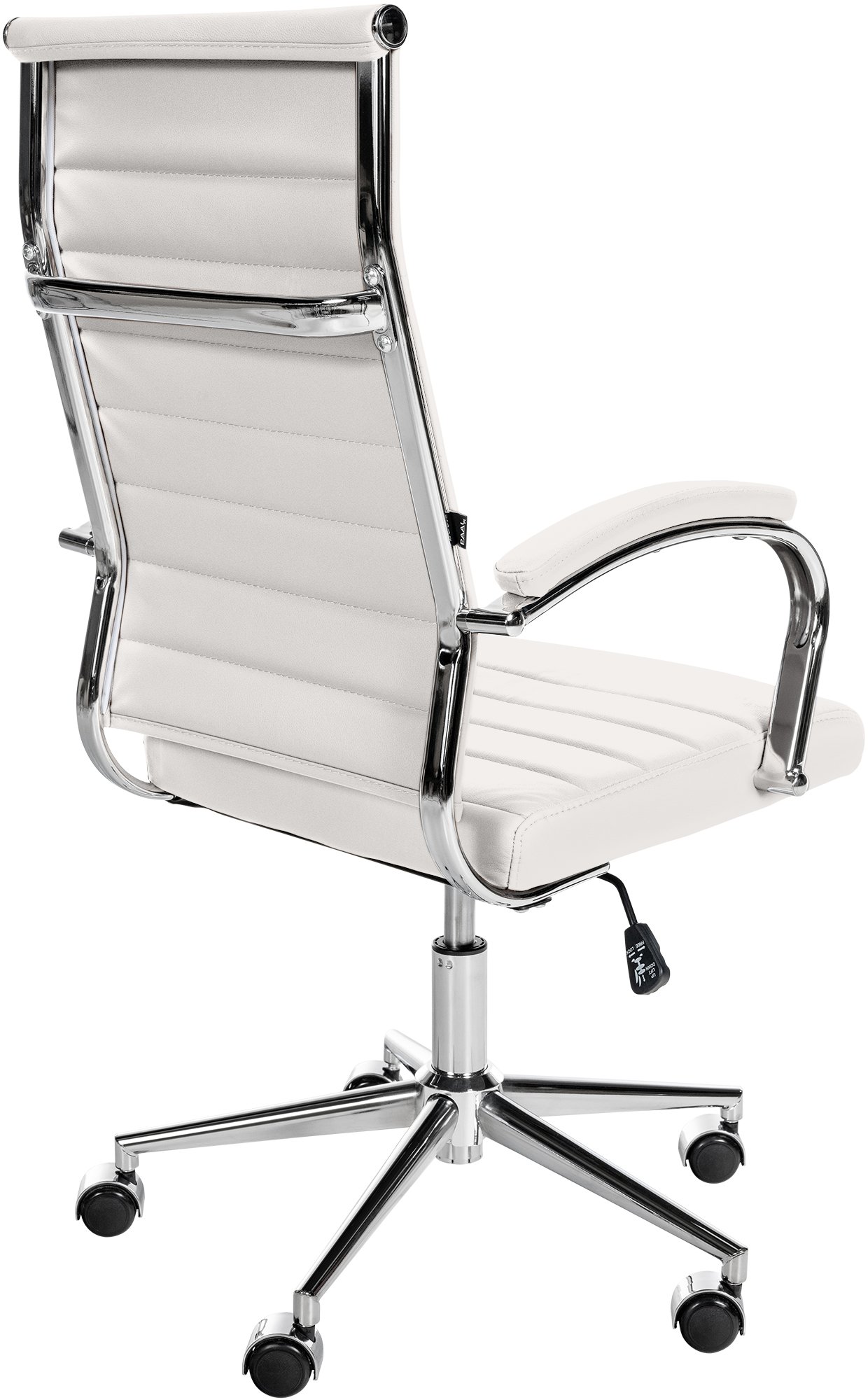 Silla de oficina Mollis de cuero auténtico